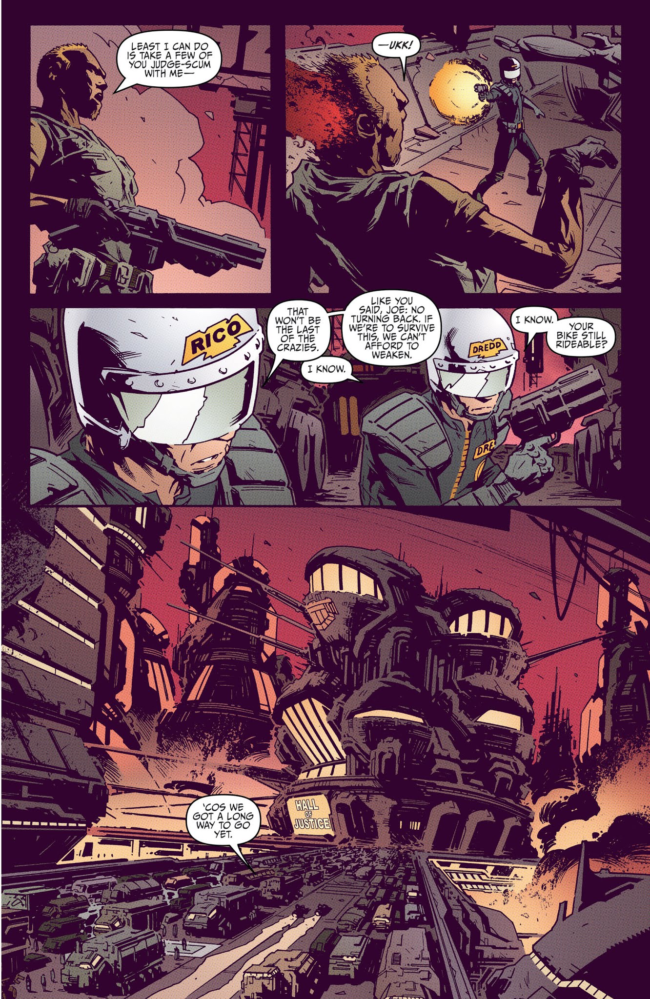 Read online Judge Dredd: Year One comic -  Issue #4 - 5