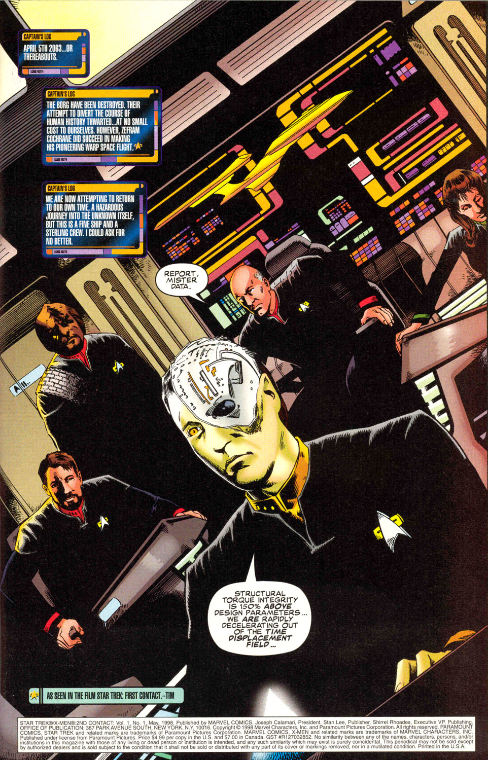 Read online Star Trek: The Next Generation/X-Men: Second Contact comic -  Issue # Full - 5