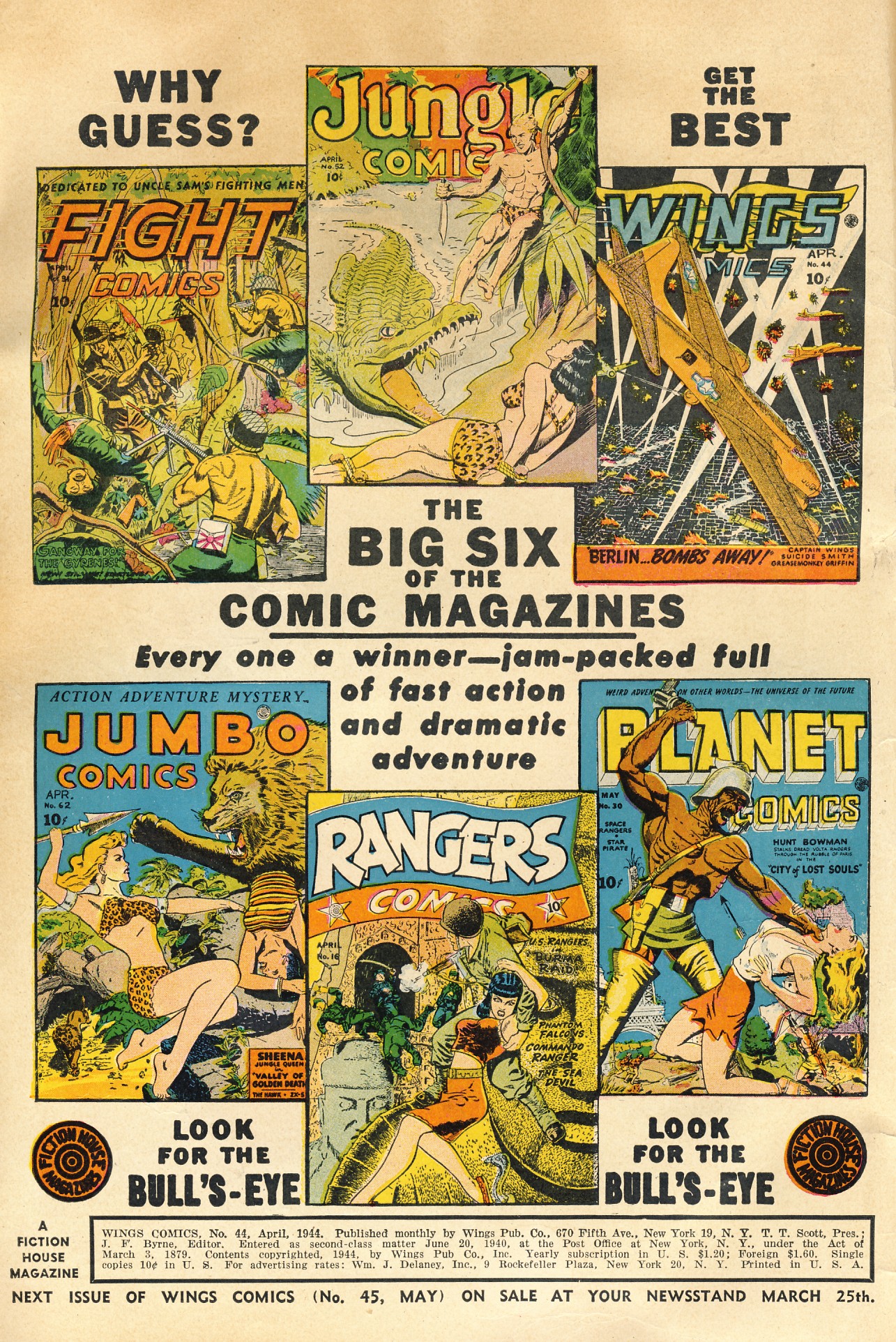 Read online Wings Comics comic -  Issue #44 - 2