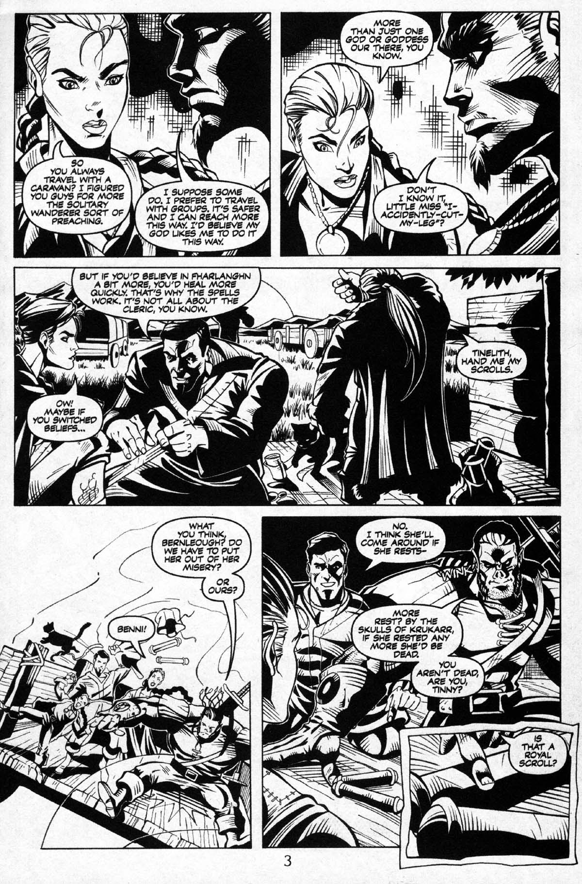Read online Dungeons & Dragons: Black & White comic -  Issue #2 - 4