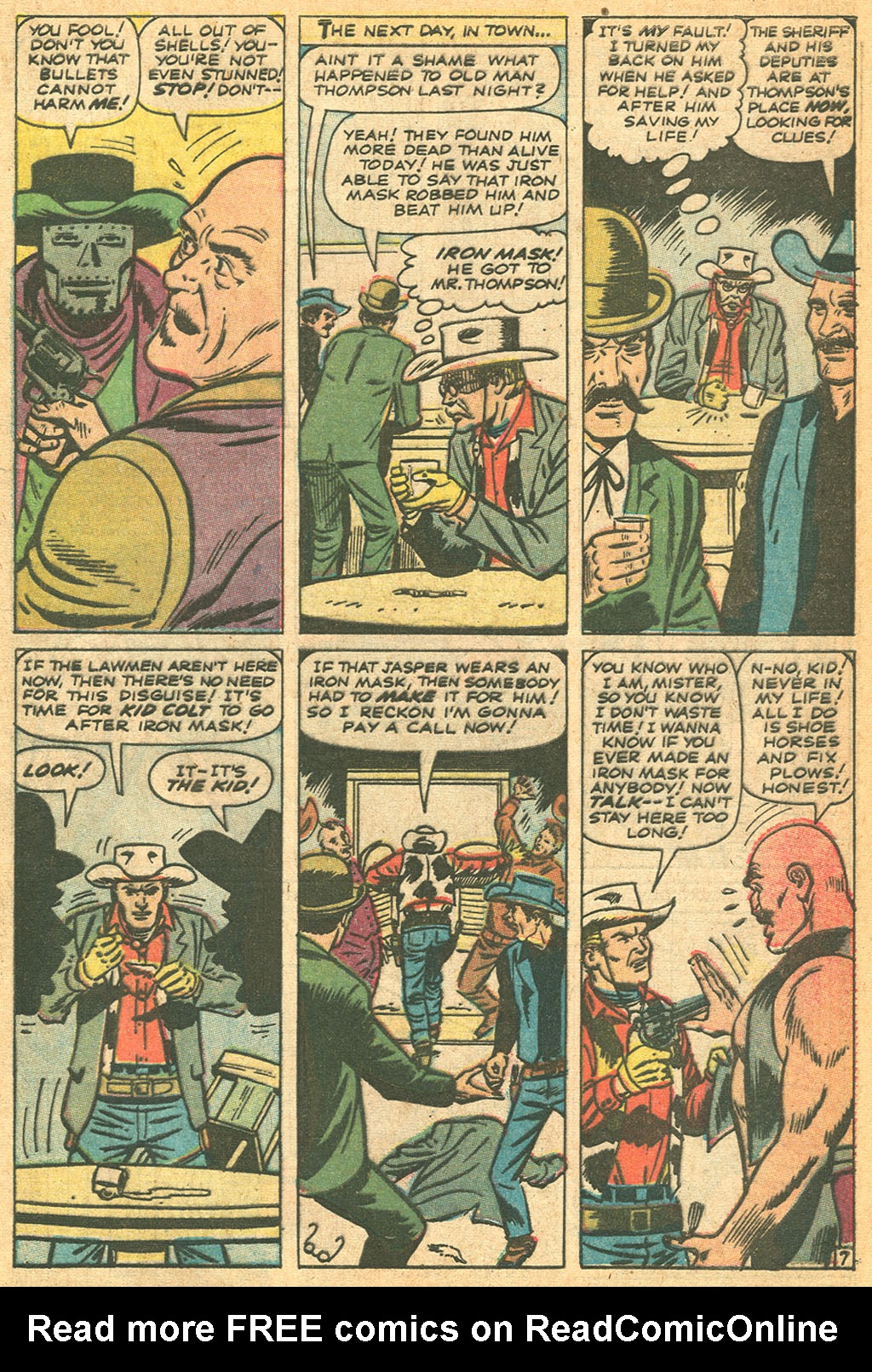 Read online Kid Colt Outlaw comic -  Issue #131 - 56
