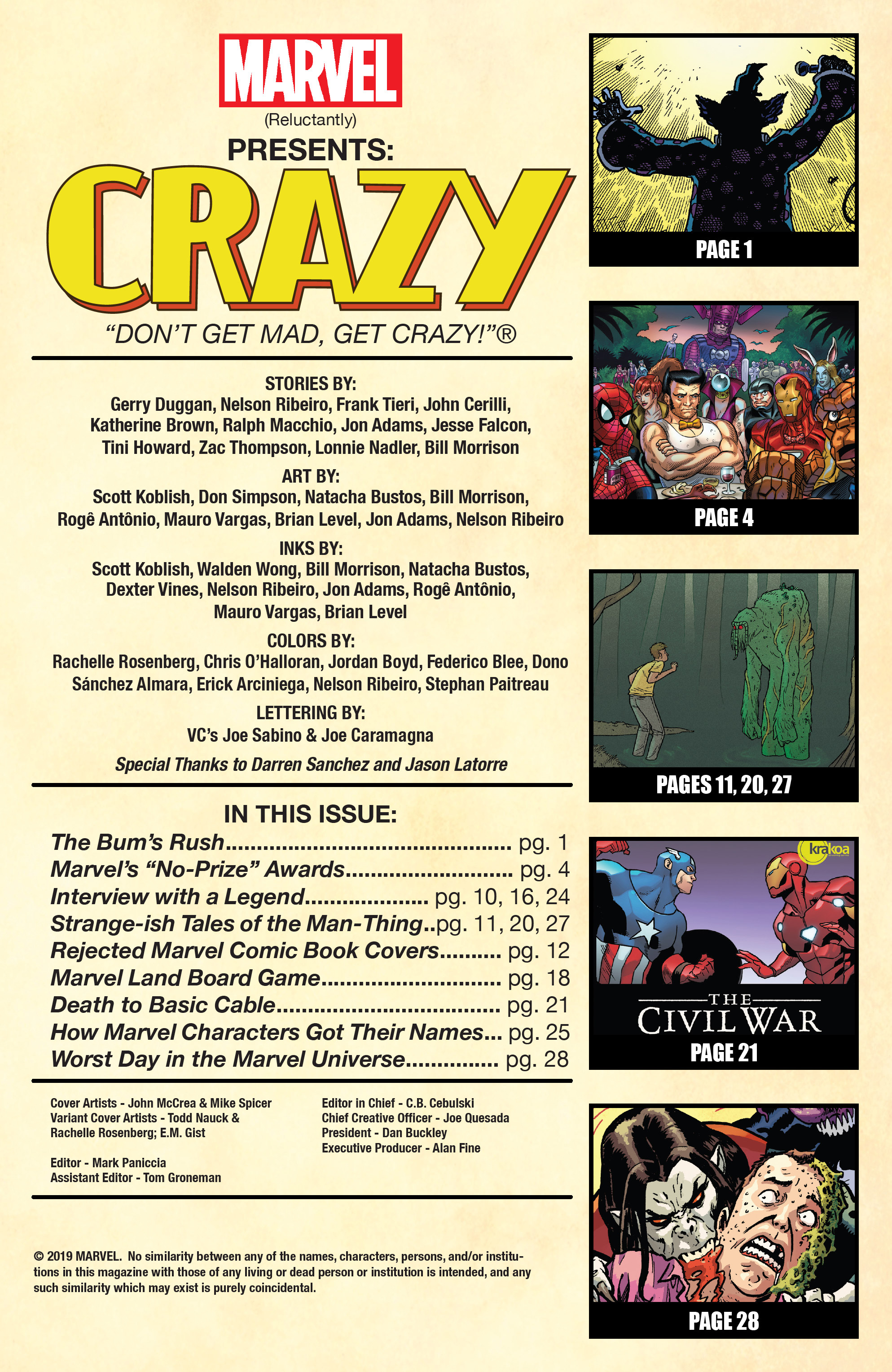 Read online Crazy (2019) comic -  Issue # Full - 5