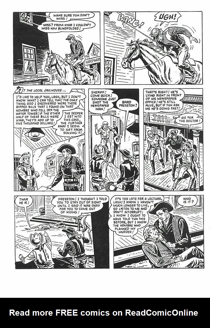 Read online Lash LaRue Western comic -  Issue #2 - 22