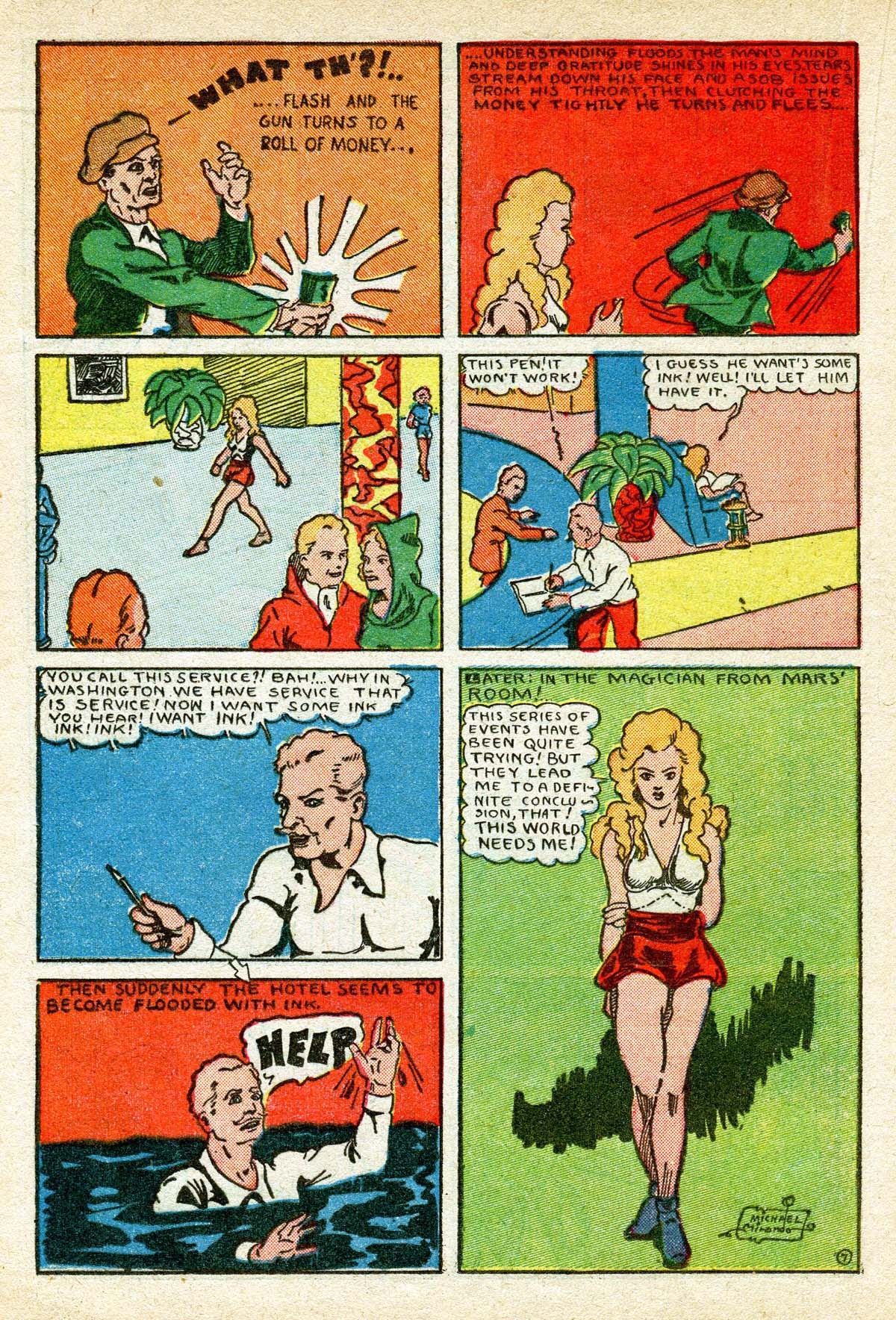 Read online Amazing Man Comics comic -  Issue #8 - 36