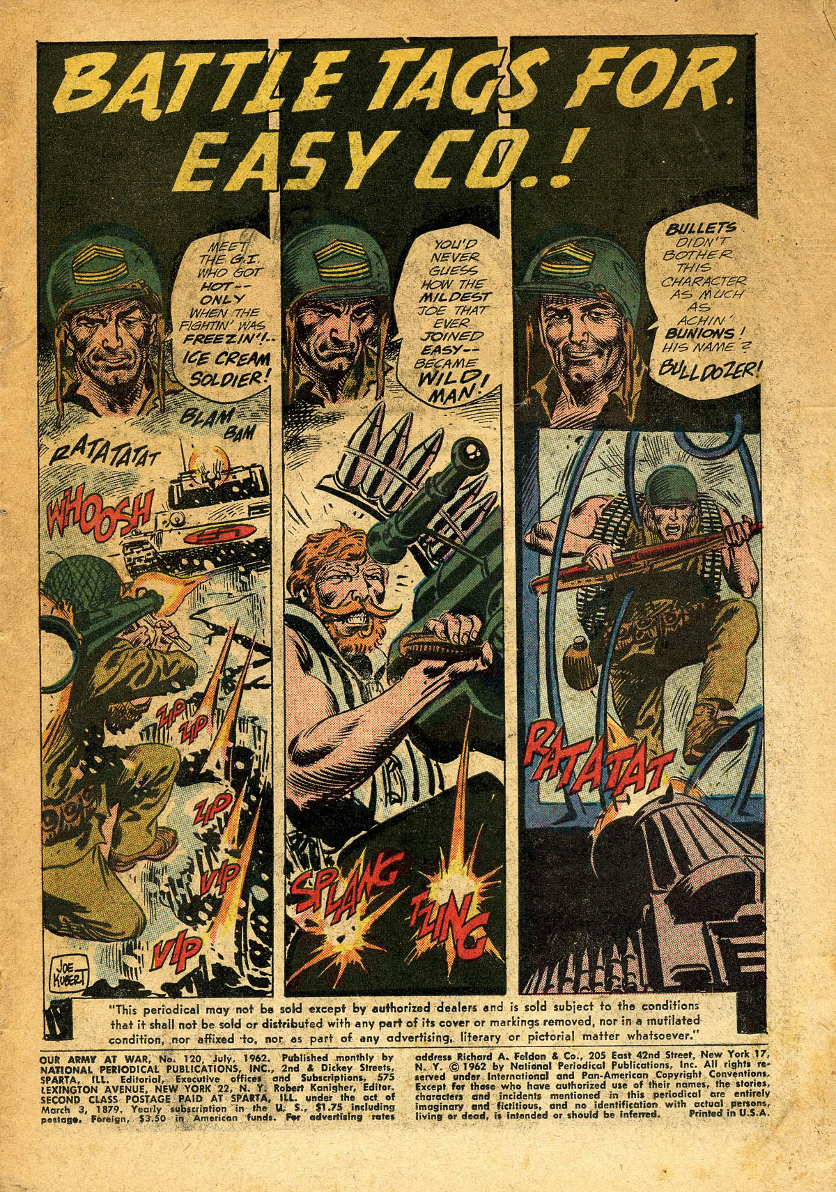 Read online Our Army at War (1952) comic -  Issue #120 - 3