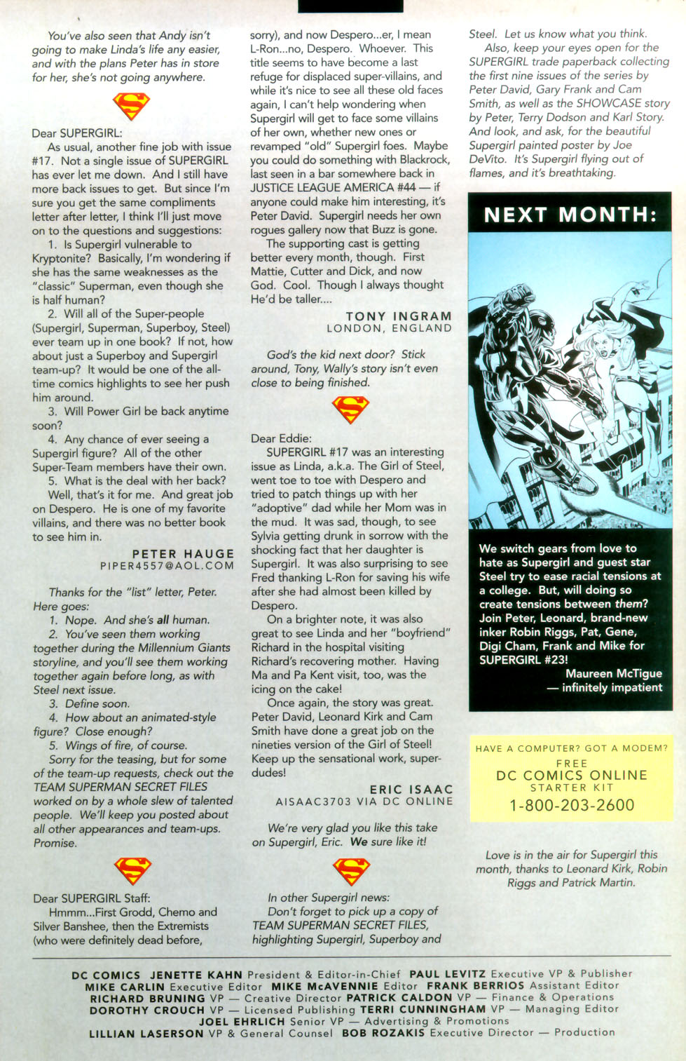Read online Supergirl (1996) comic -  Issue #22 - 25