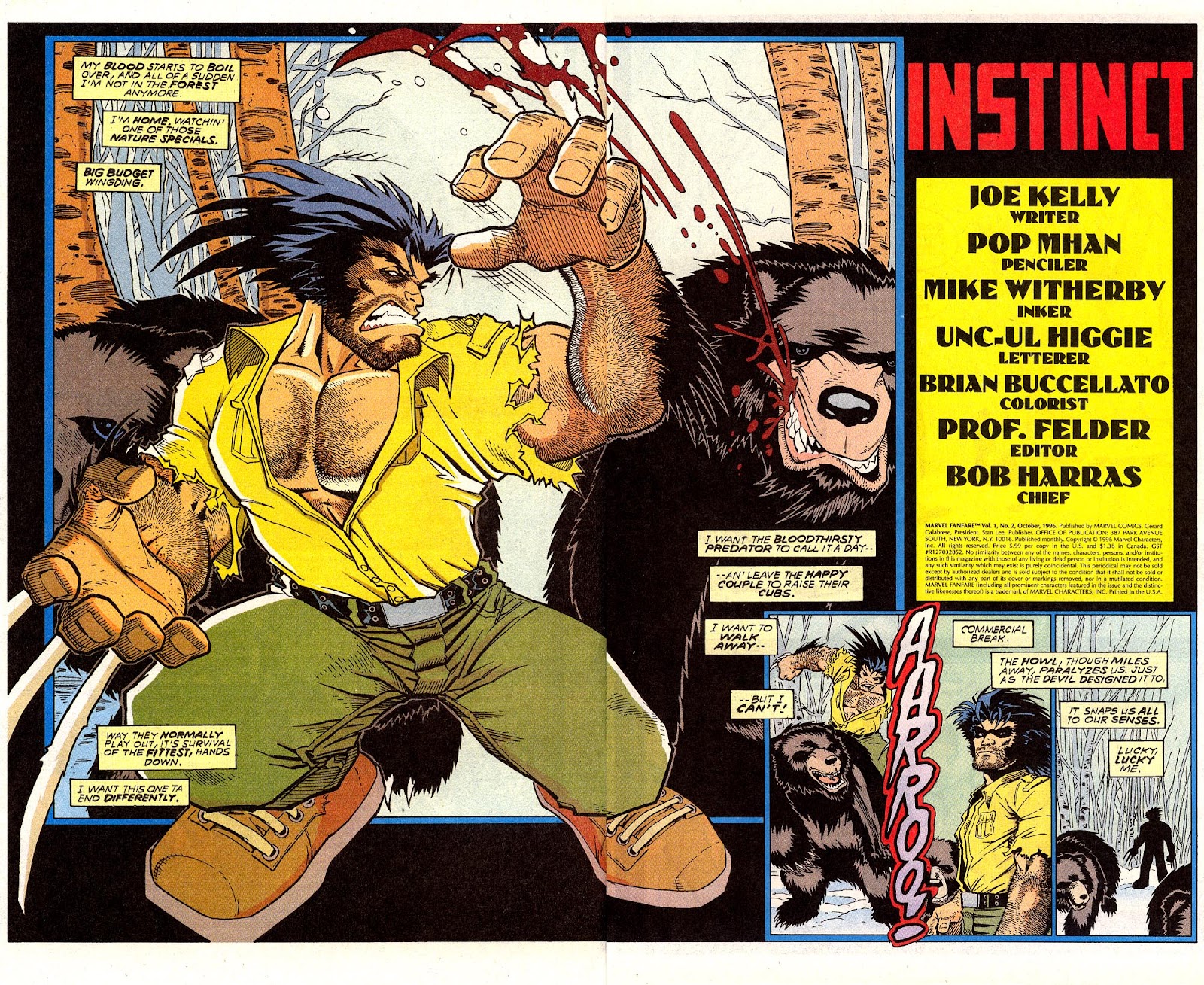 1996 Marvel Comics Marvel Fanfare #2 Oct 