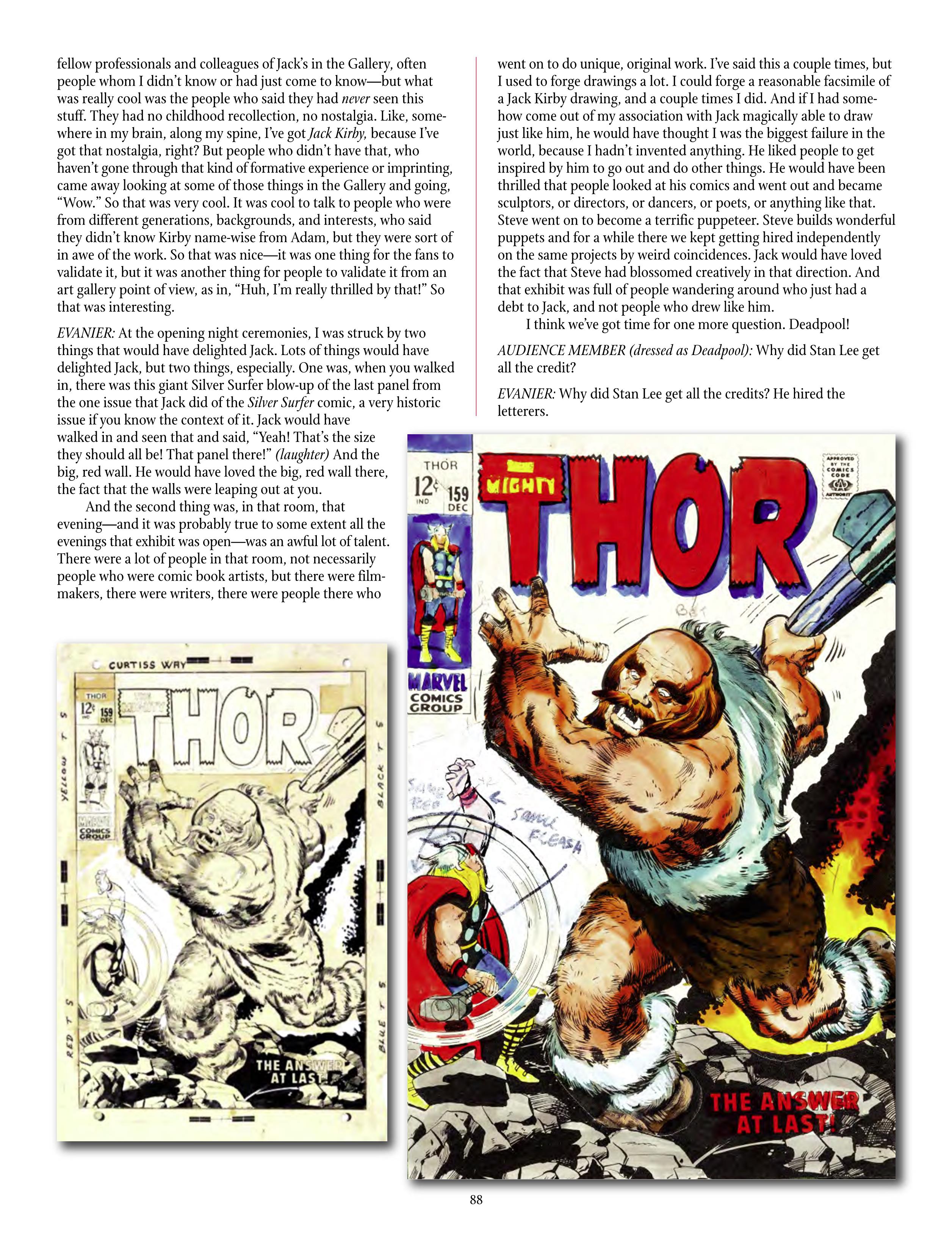 Read online The Jack Kirby Collector comic -  Issue #70 - 90