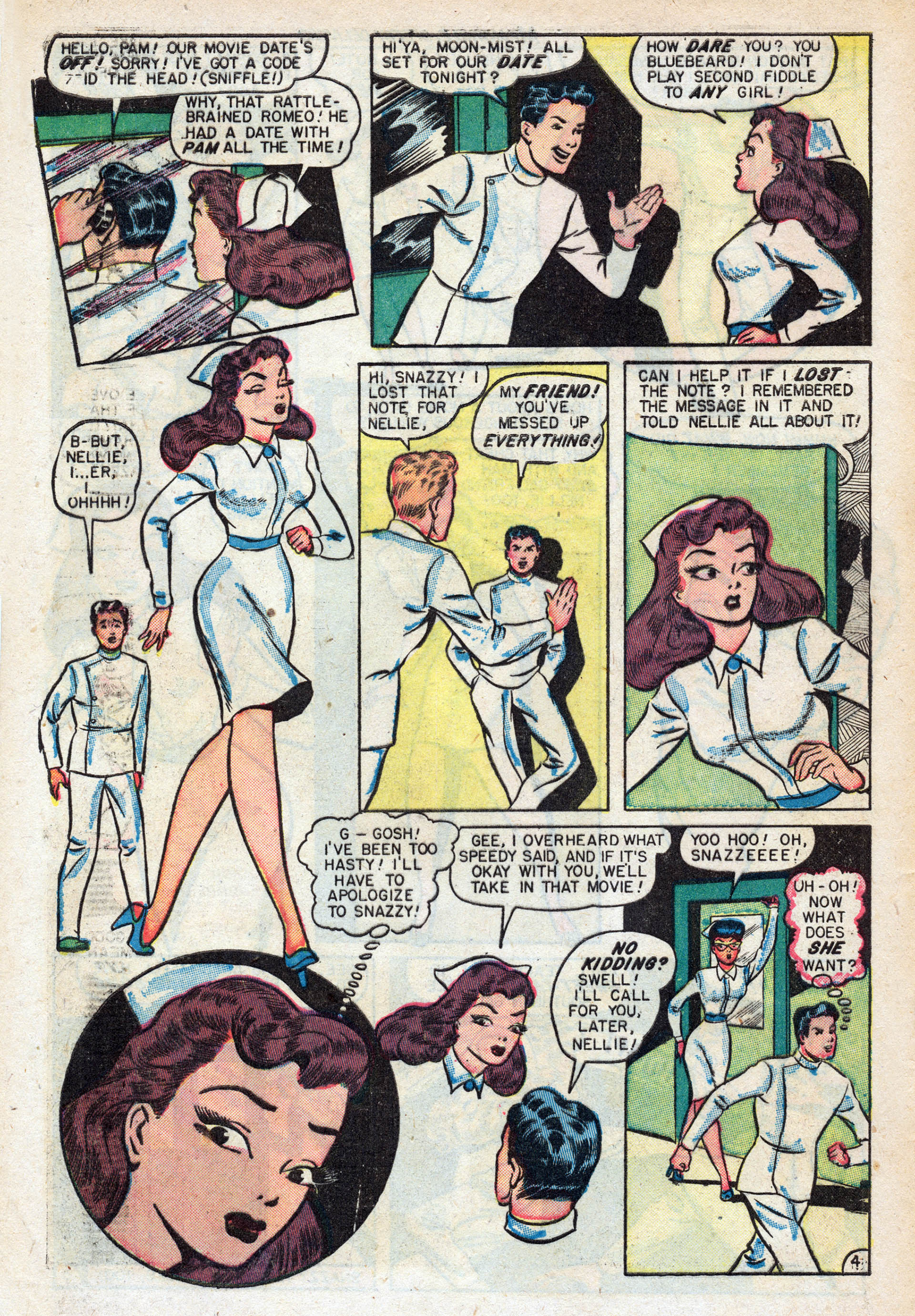 Read online Nellie The Nurse (1945) comic -  Issue #17 - 6