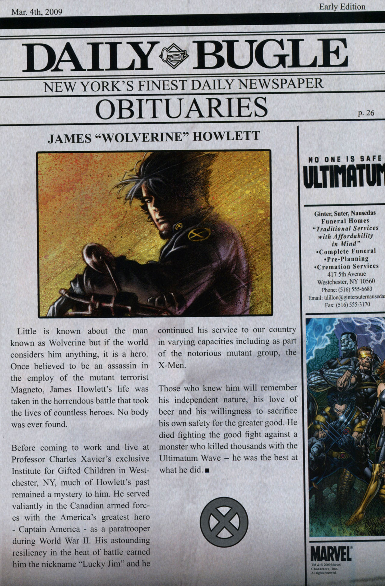 Read online Ultimatum: X-Men Requiem comic -  Issue # Full - 39