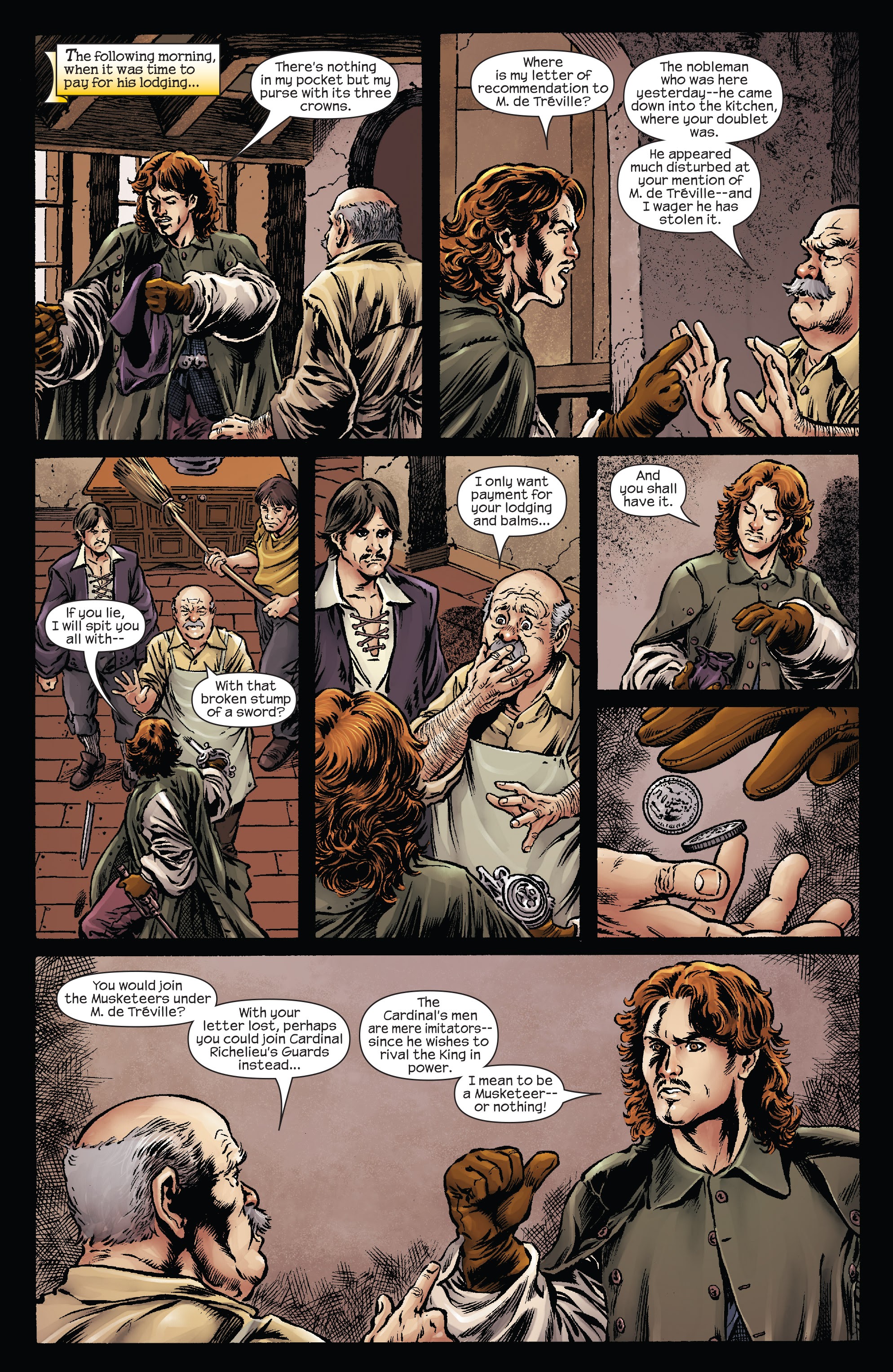 Read online Marvel Illustrated: The Three Musketeers comic -  Issue #1 - 7