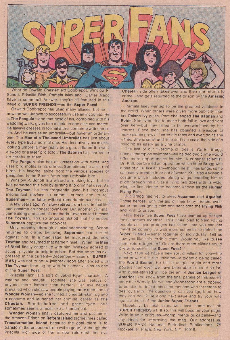 Read online The Super Friends comic -  Issue #2 - 19