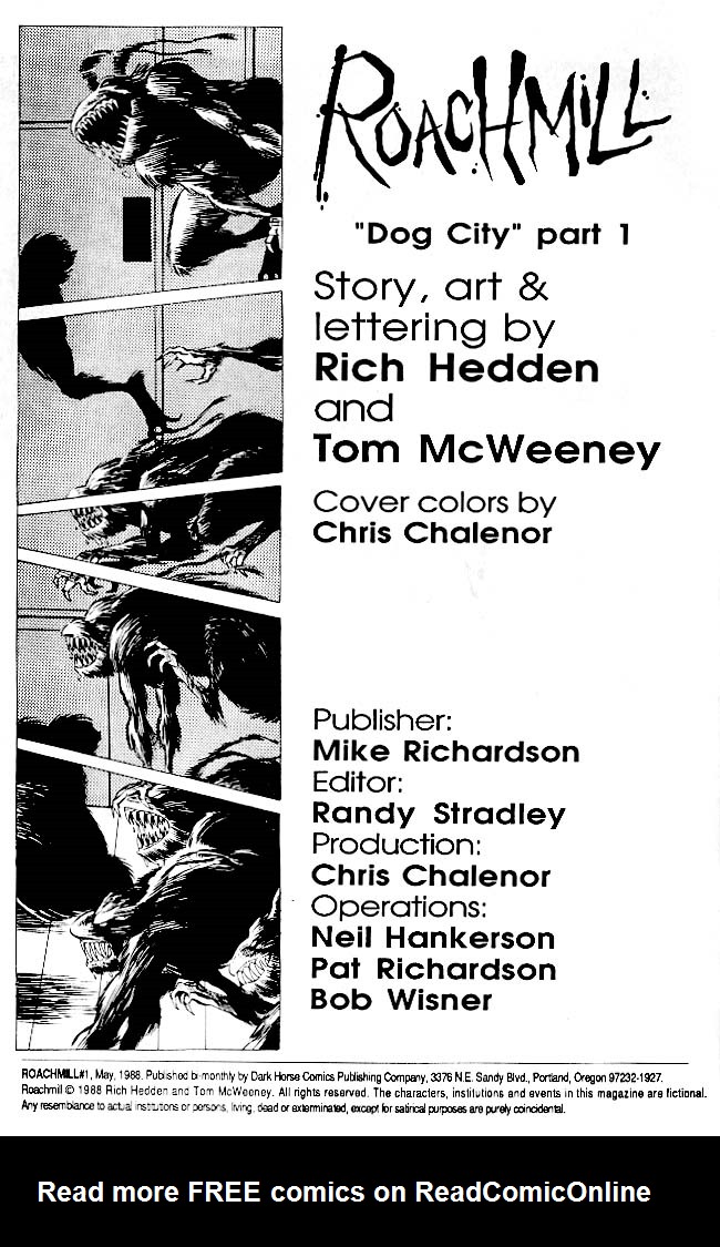 Read online Roachmill comic -  Issue #1 - 3