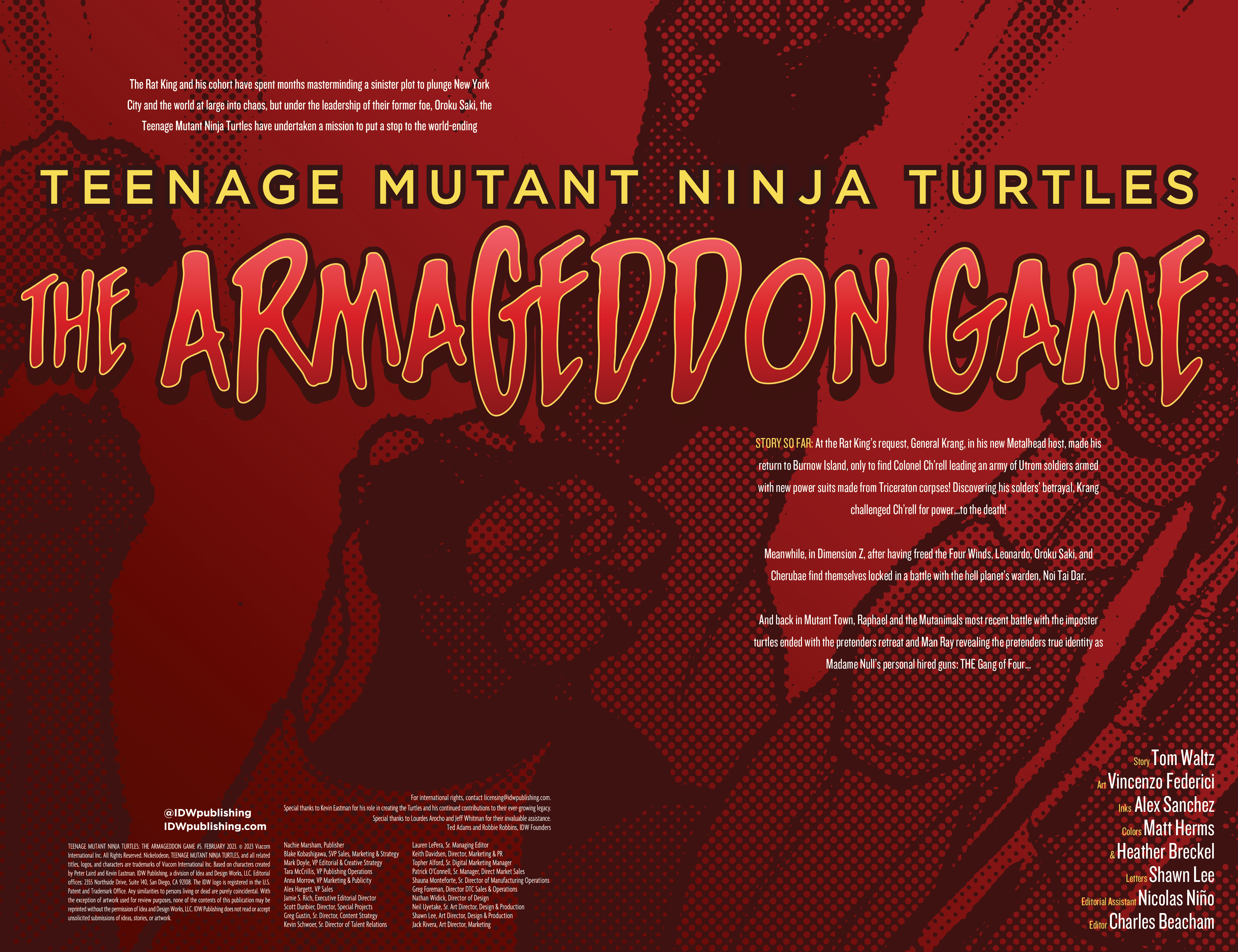 Read online Teenage Mutant Ninja Turtles: The Armageddon Game comic -  Issue #5 - 2