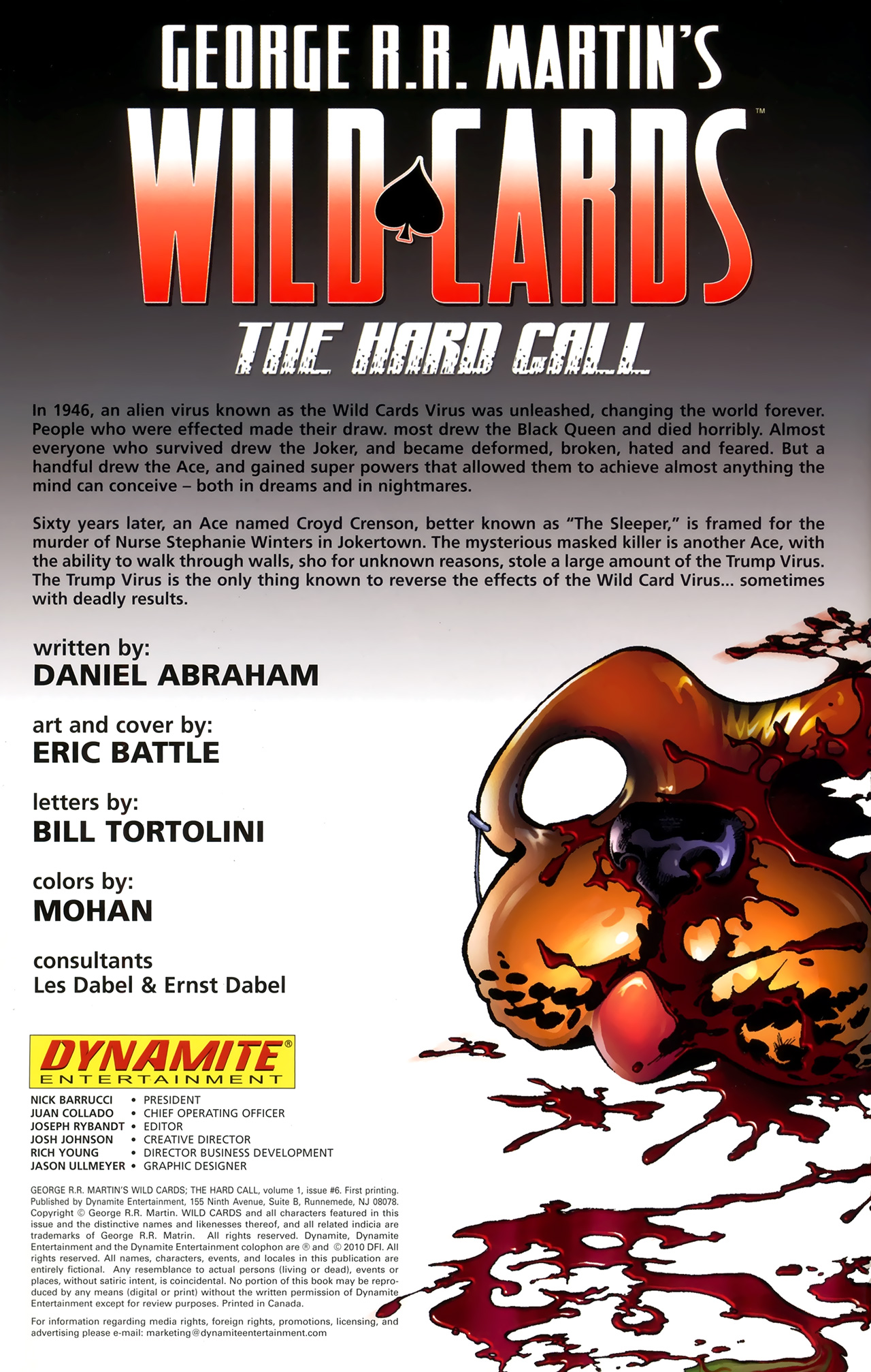 Read online George R.R. Martin's Wild Cards: The Hard Call comic -  Issue #6 - 2