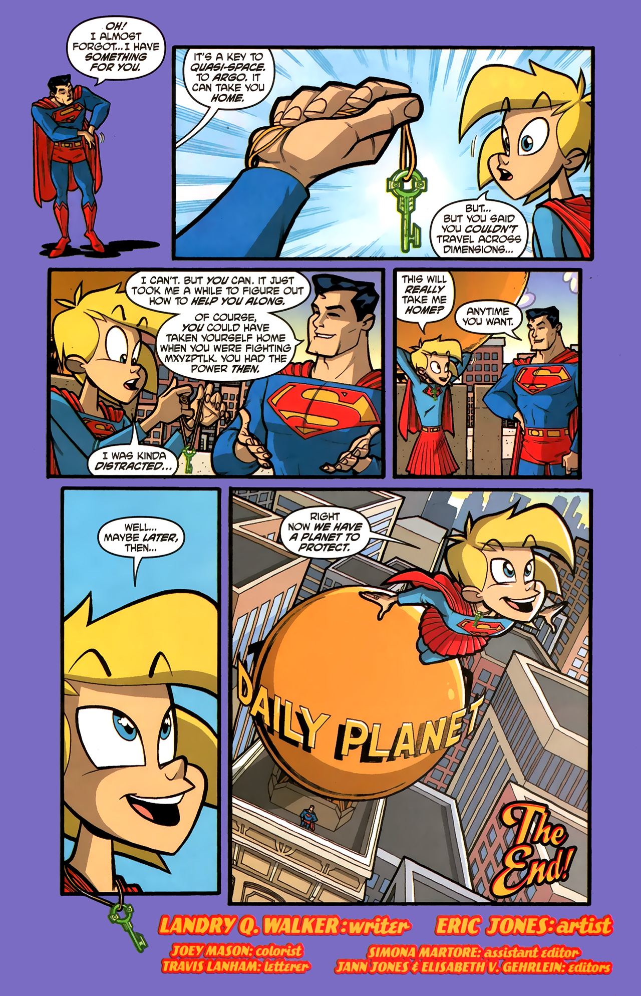 Read online Supergirl: Cosmic Adventures in the 8th Grade comic -  Issue #6 - 23