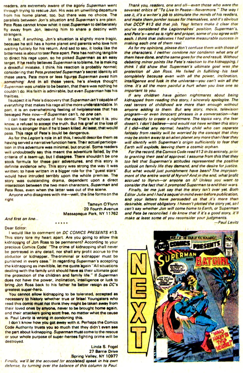 Read online DC Comics Presents comic -  Issue #18 - 20