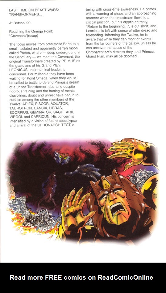 Read online Tales from the Beast Wars Transformers: Reaching the Omega Point comic -  Issue # Full - 11