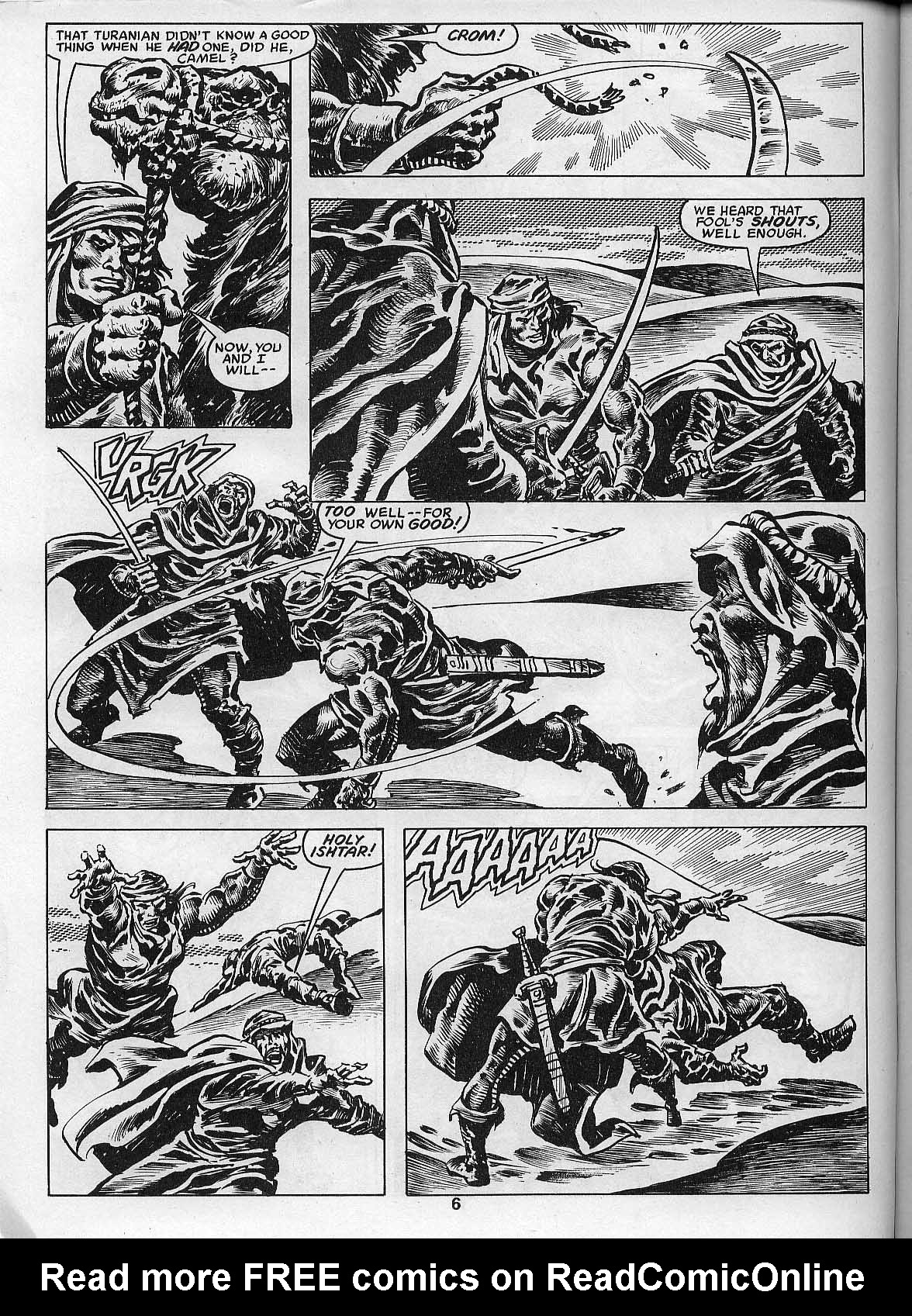 Read online The Savage Sword Of Conan comic -  Issue #205 - 8