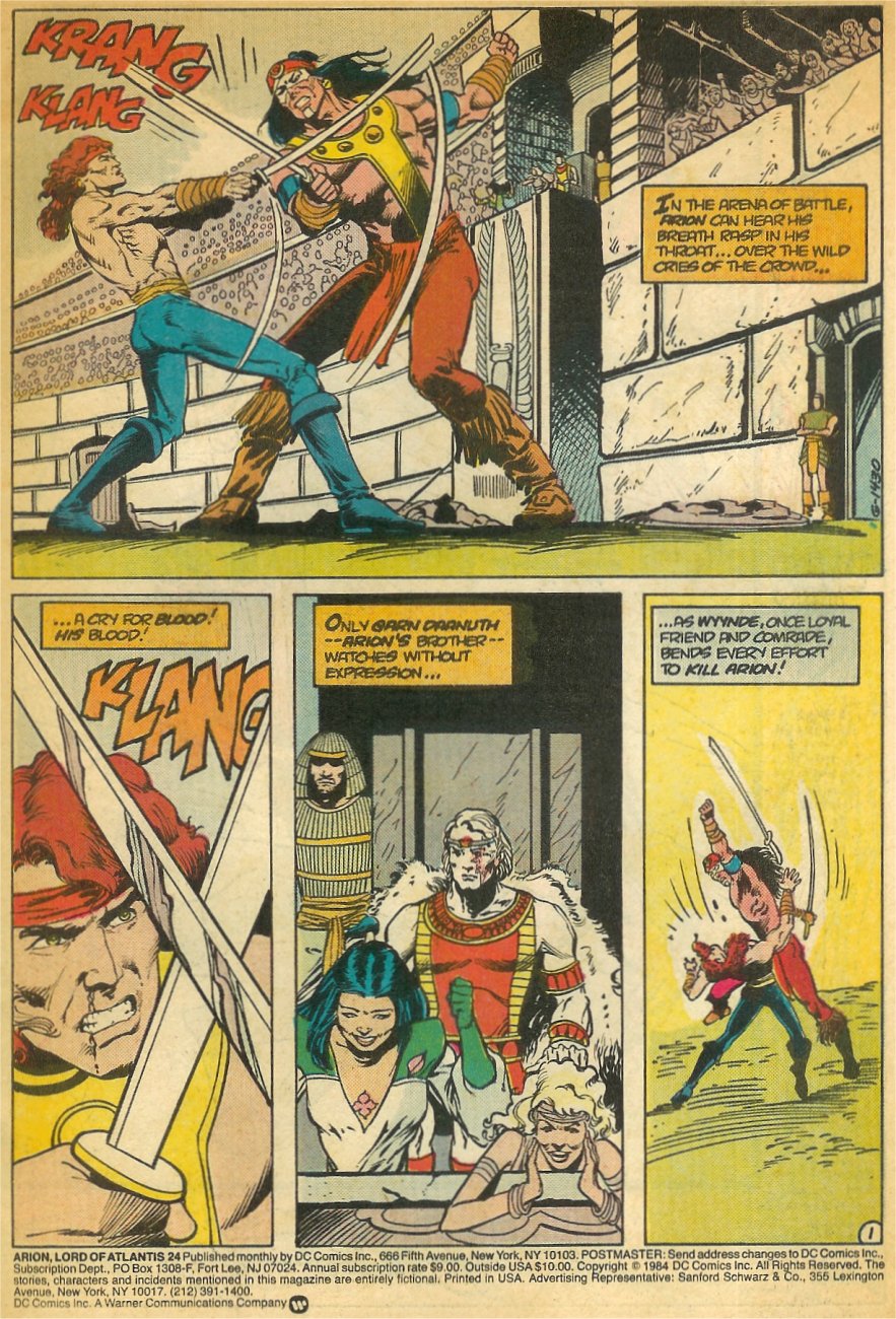 Read online Arion, Lord of Atlantis comic -  Issue #24 - 2