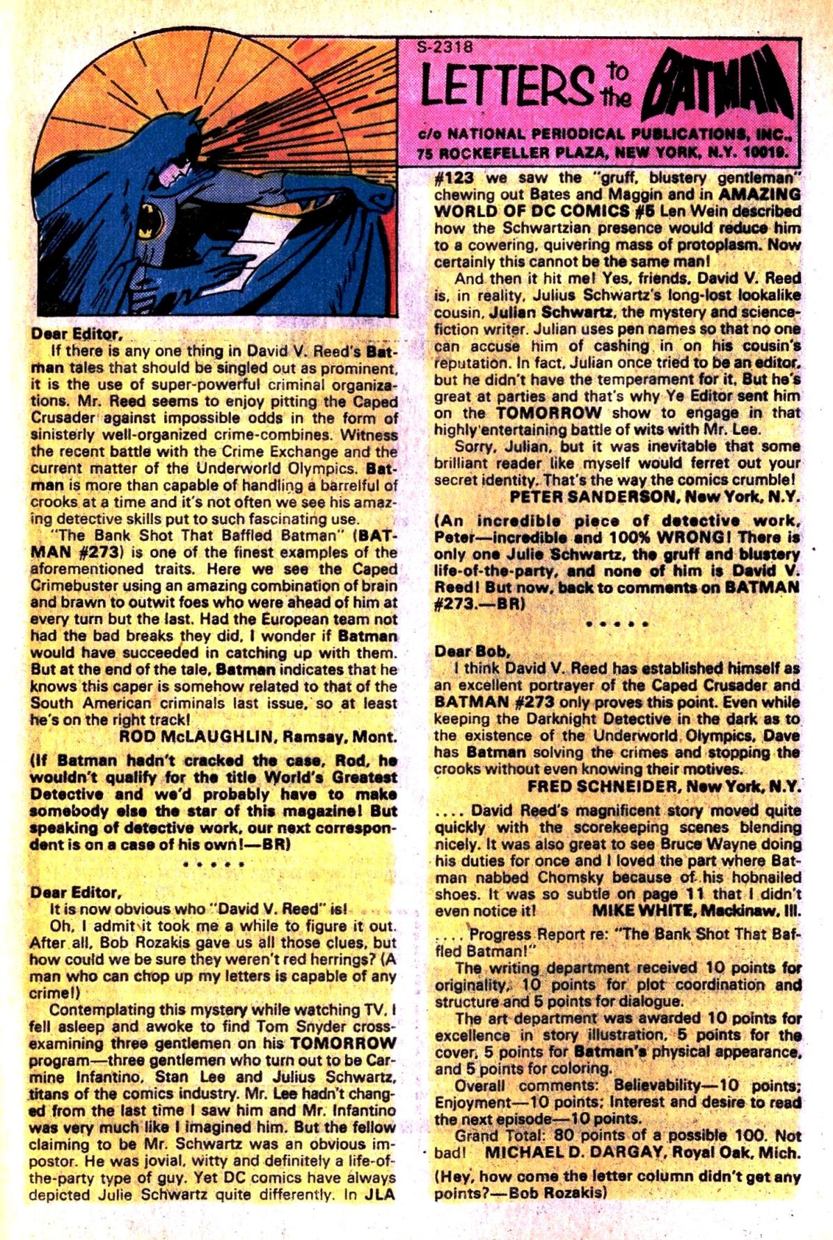 Read online Batman (1940) comic -  Issue #277 - 33