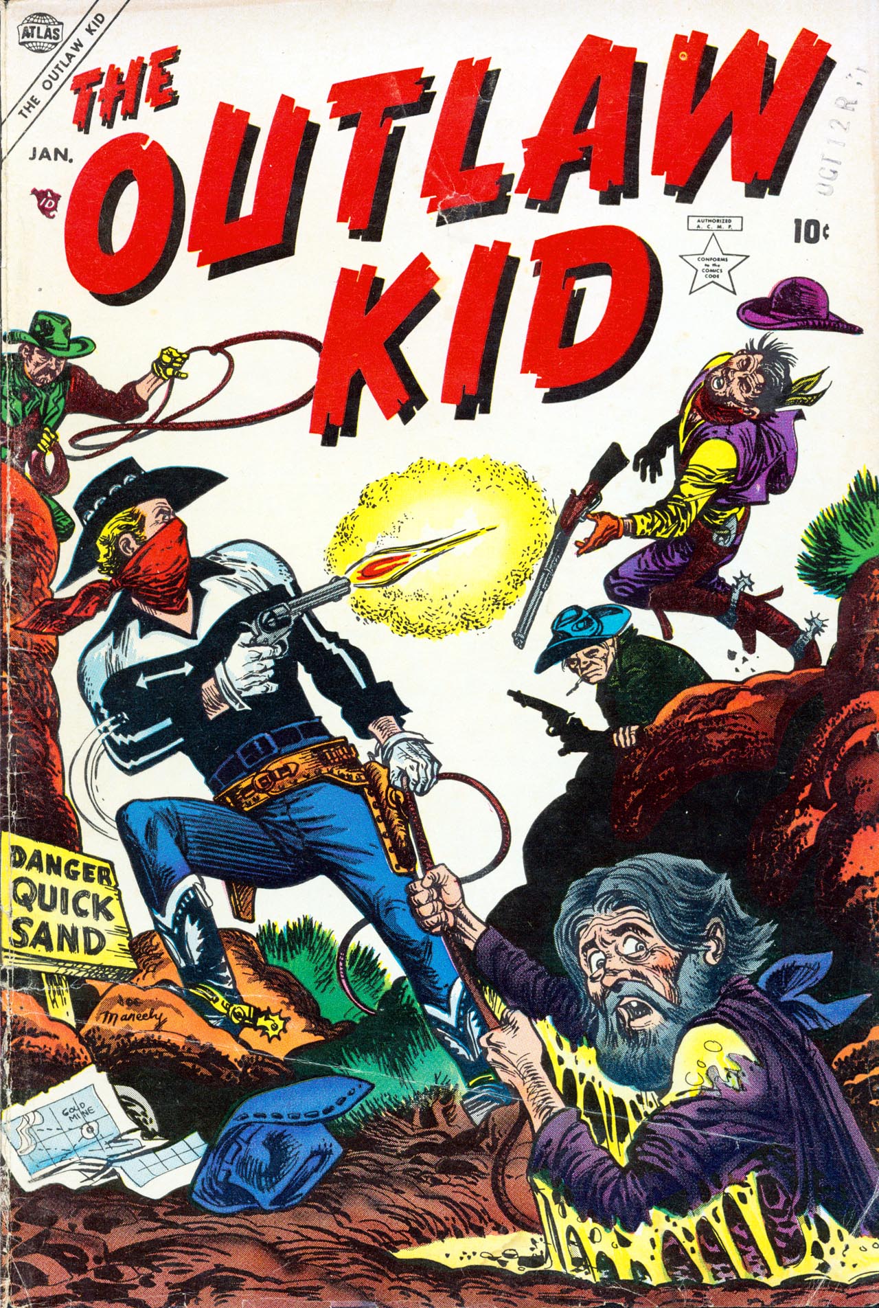 Read online The Outlaw Kid (1954) comic -  Issue #3 - 1