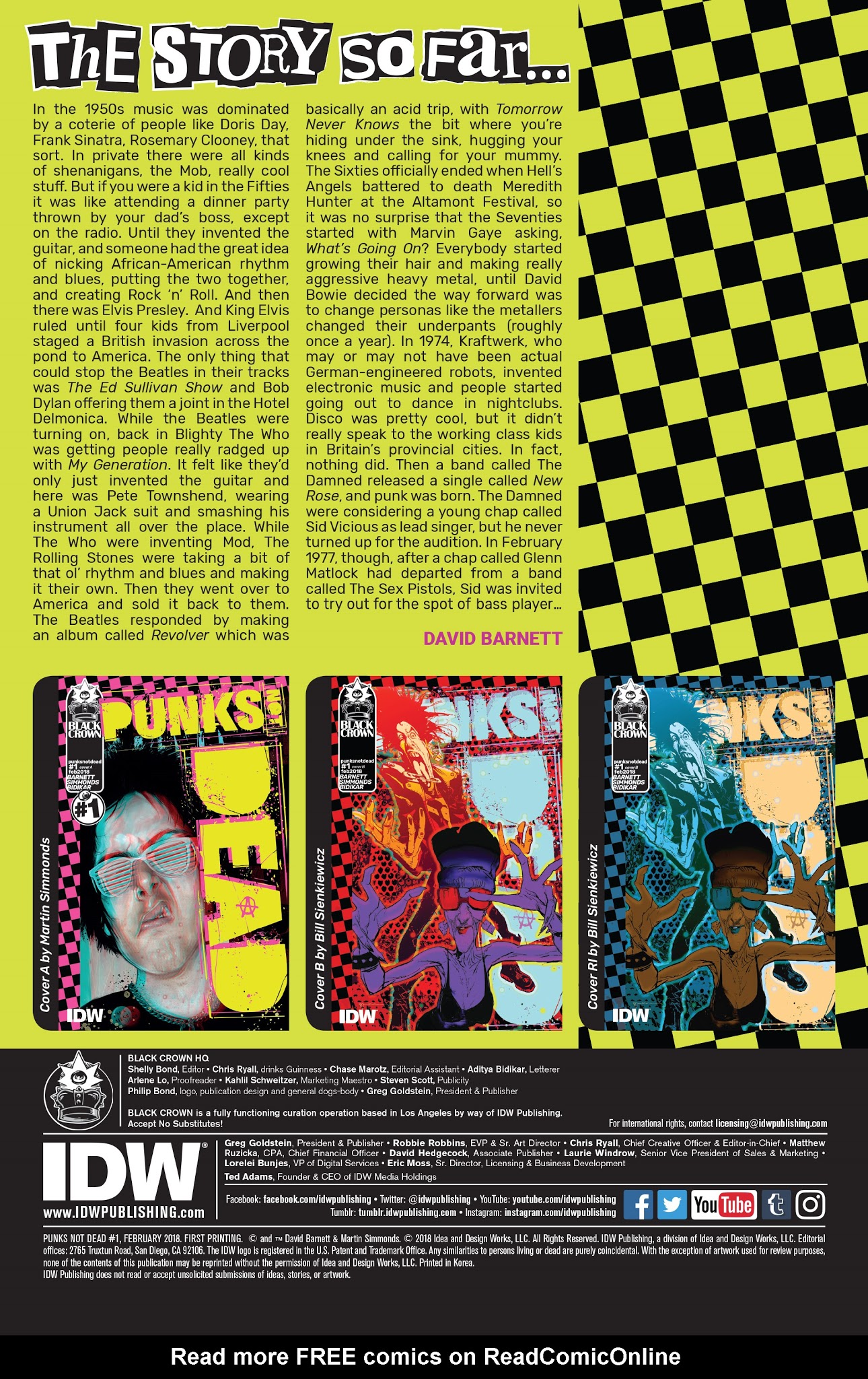 Read online Punks Not Dead comic -  Issue #1 - 2