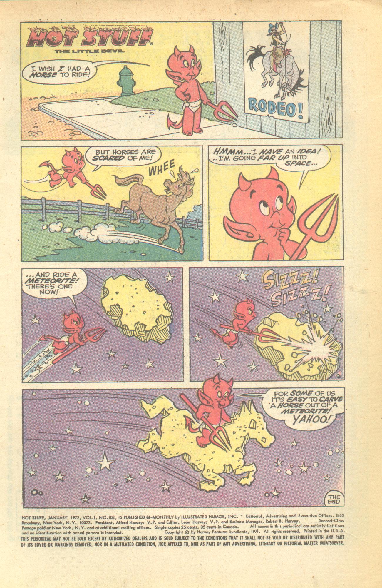 Read online Hot Stuff, the Little Devil comic -  Issue #108 - 3
