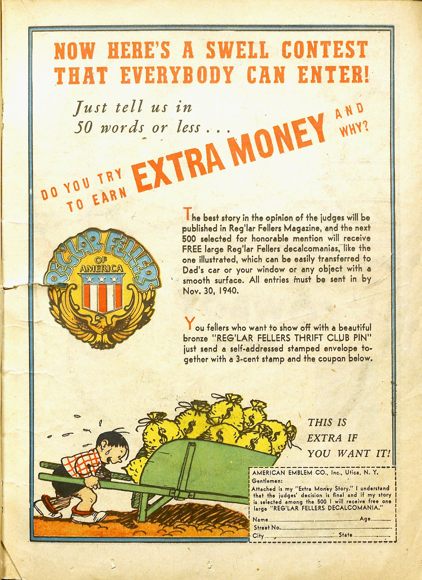 Read online Reg'lar Fellers Heroic Comics comic -  Issue #3 - 32