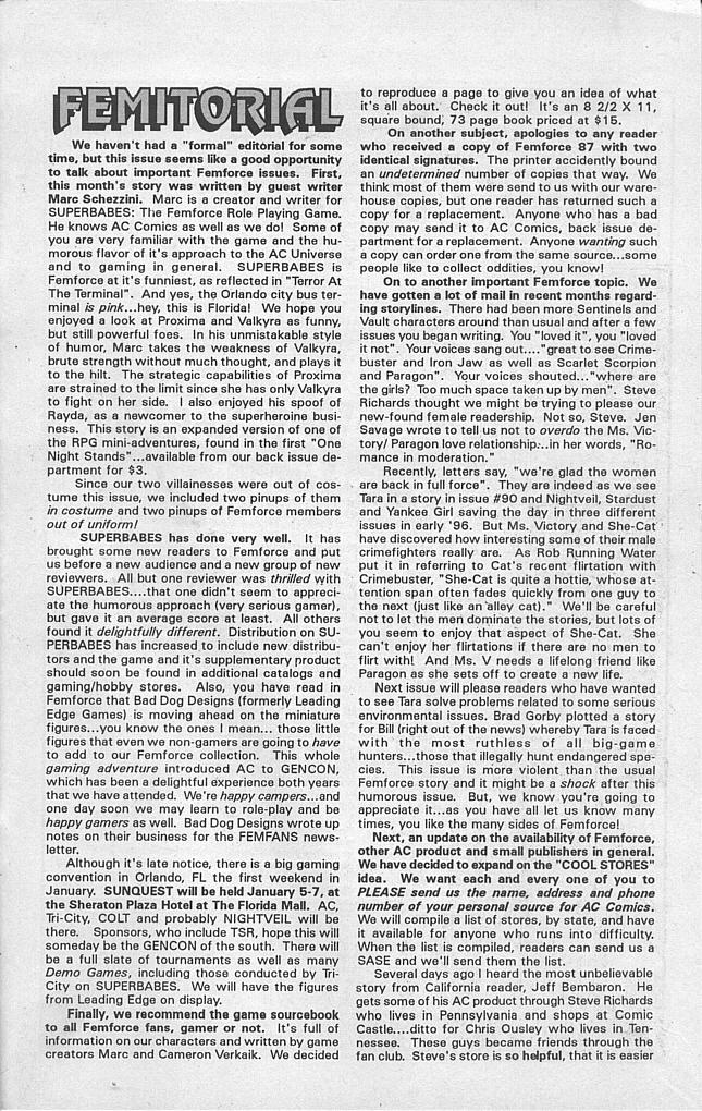 Femforce Issue #89 #89 - English 25