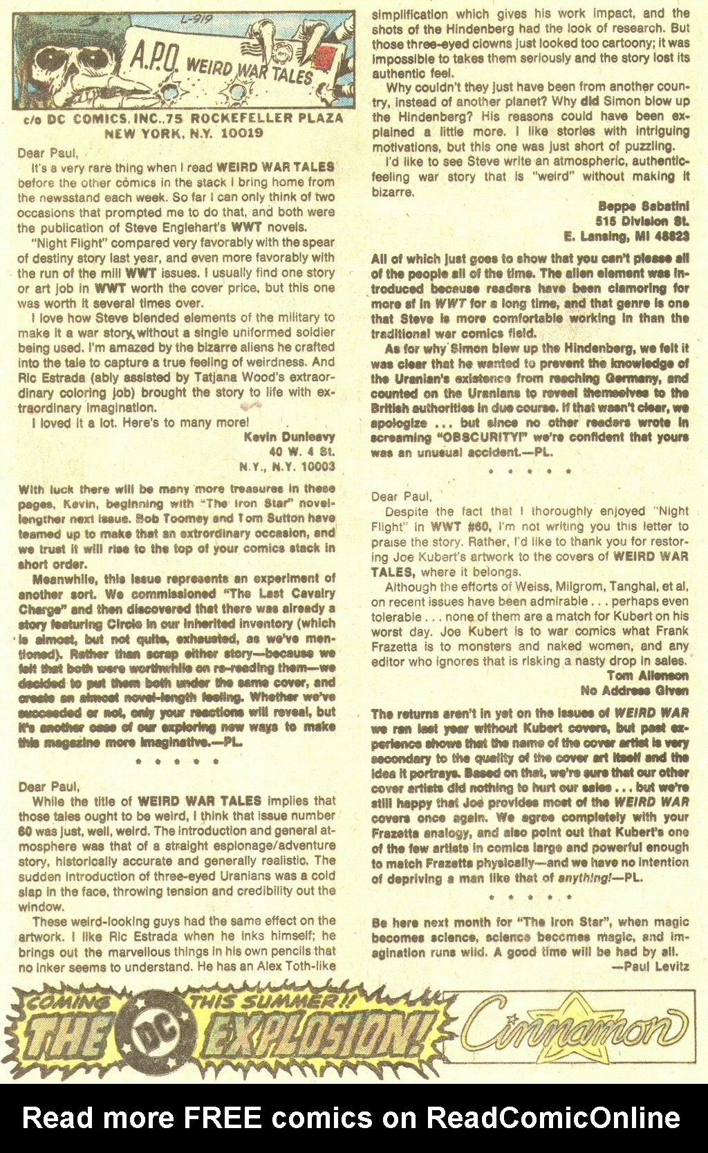 Read online Weird War Tales (1971) comic -  Issue #65 - 16