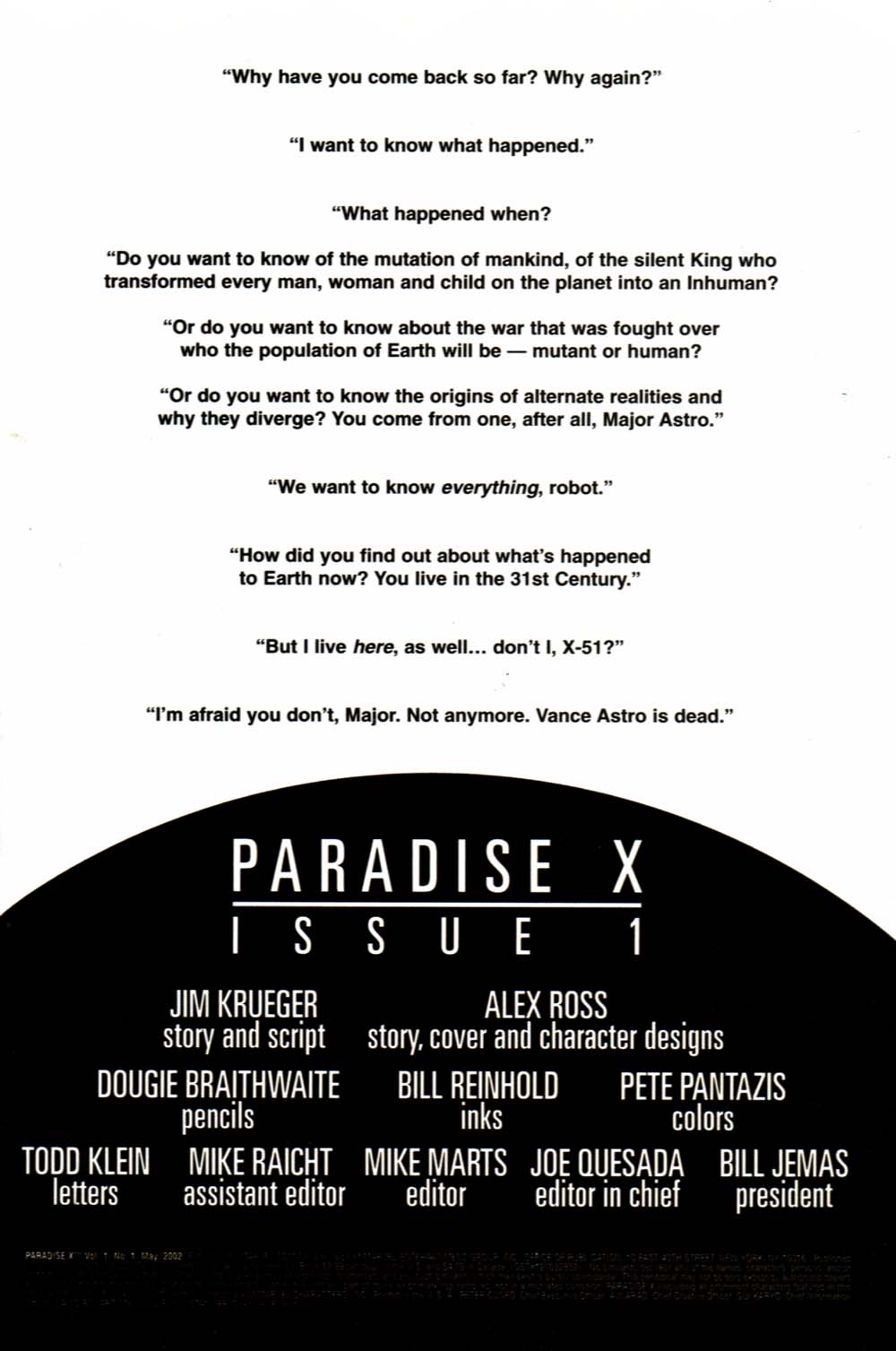 Read online Paradise X comic -  Issue #1 - 2