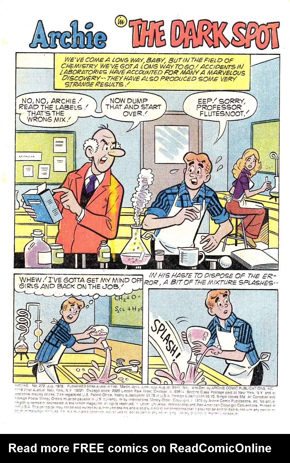 Read online Archie (1960) comic -  Issue #272 - 3