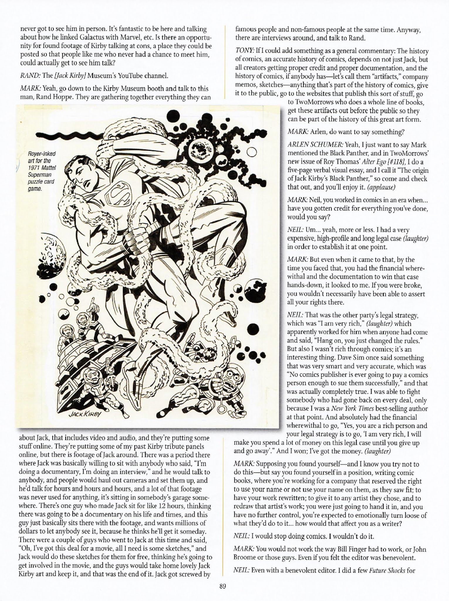 Read online The Jack Kirby Collector comic -  Issue #62 - 88