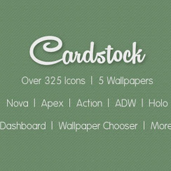 Cardstock Icon Theme v3.0.2 APK