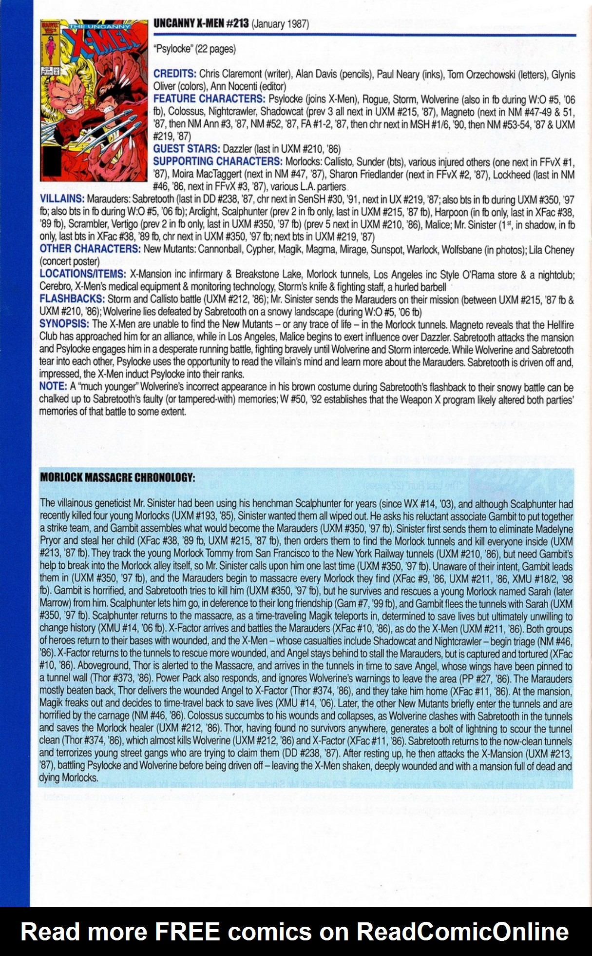 Read online Official Index to the Marvel Universe comic -  Issue #5 - 58