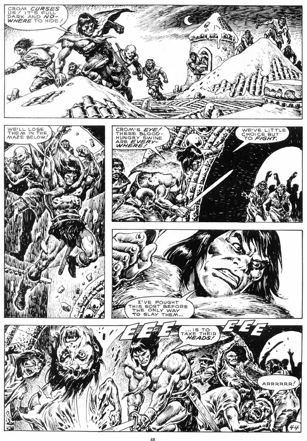 Read online The Savage Sword Of Conan comic -  Issue #155 - 49