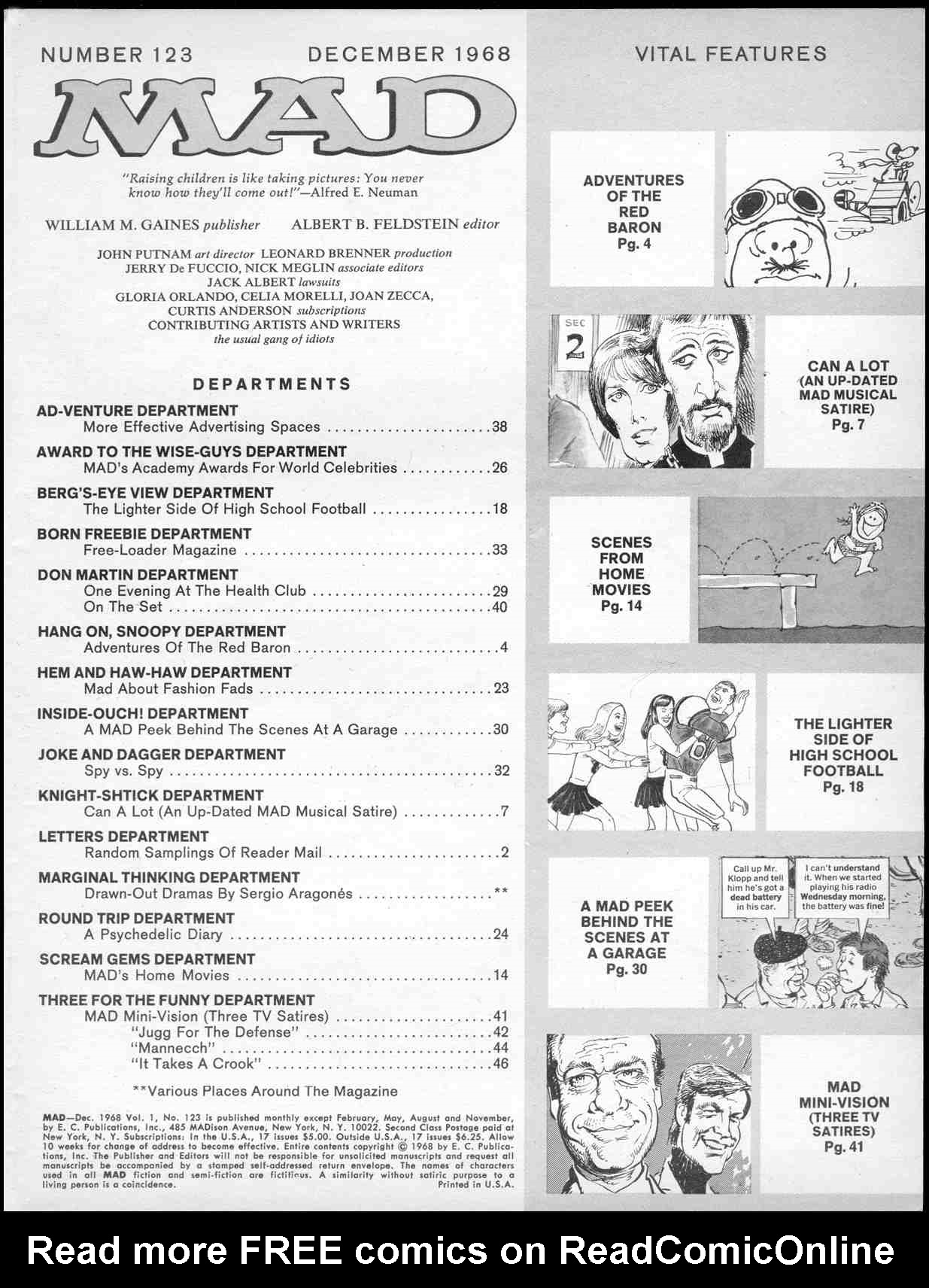 Read online MAD comic -  Issue #123 - 6