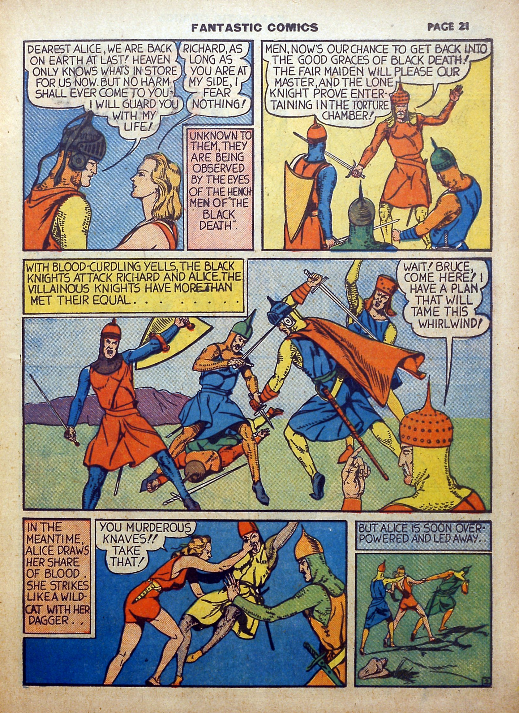 Read online Fantastic Comics comic -  Issue #5 - 22