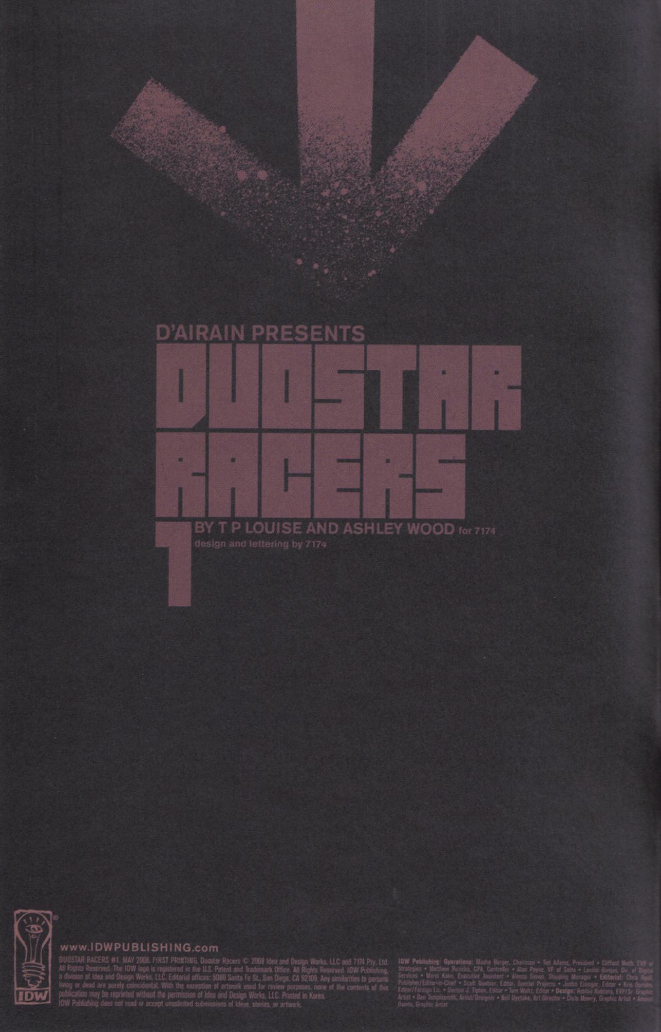 Read online Duostar Racers comic -  Issue # Full - 2