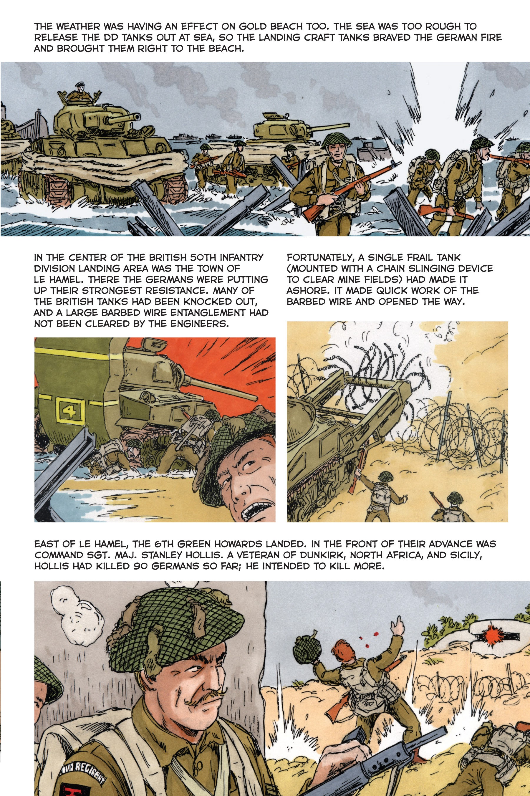 Read online Normandy: A Graphic History of D-Day, the Allied Invasion of Hitler's Fortress Europe comic -  Issue # TPB - 24