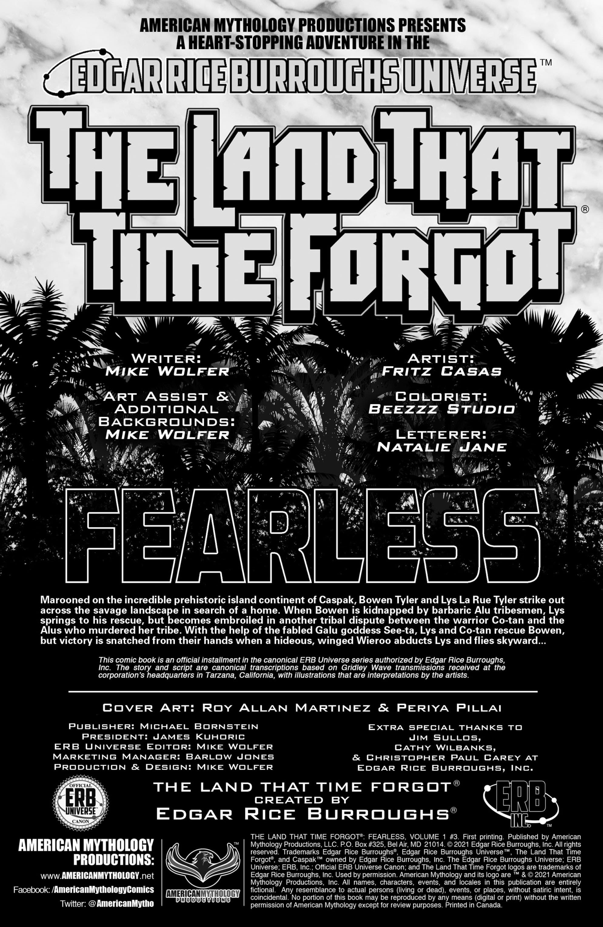 Read online The Land That Time Forgot: Fearless comic -  Issue #3 - 2