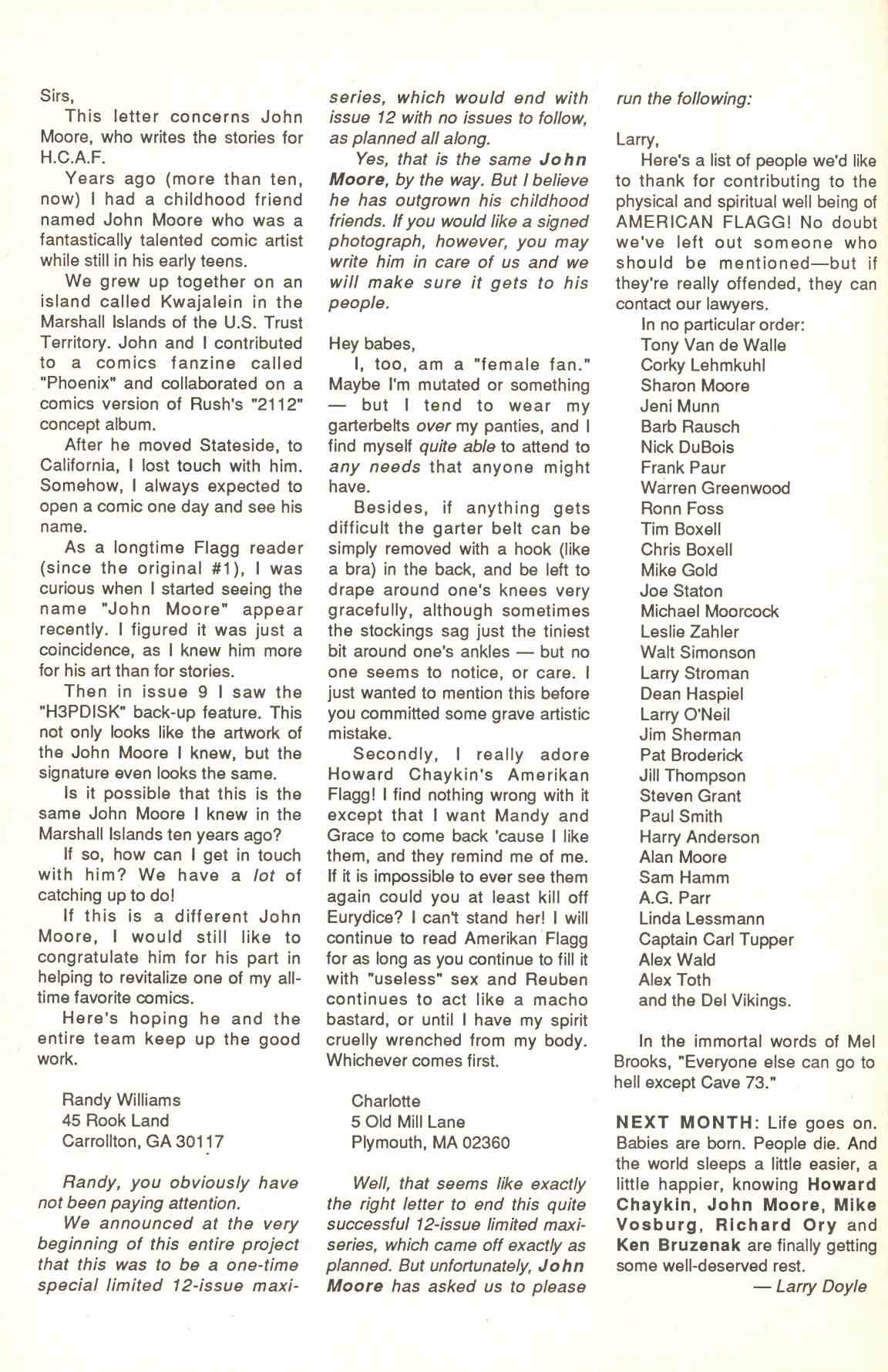 Read online Howard Chaykin's American Flagg comic -  Issue #12 - 34