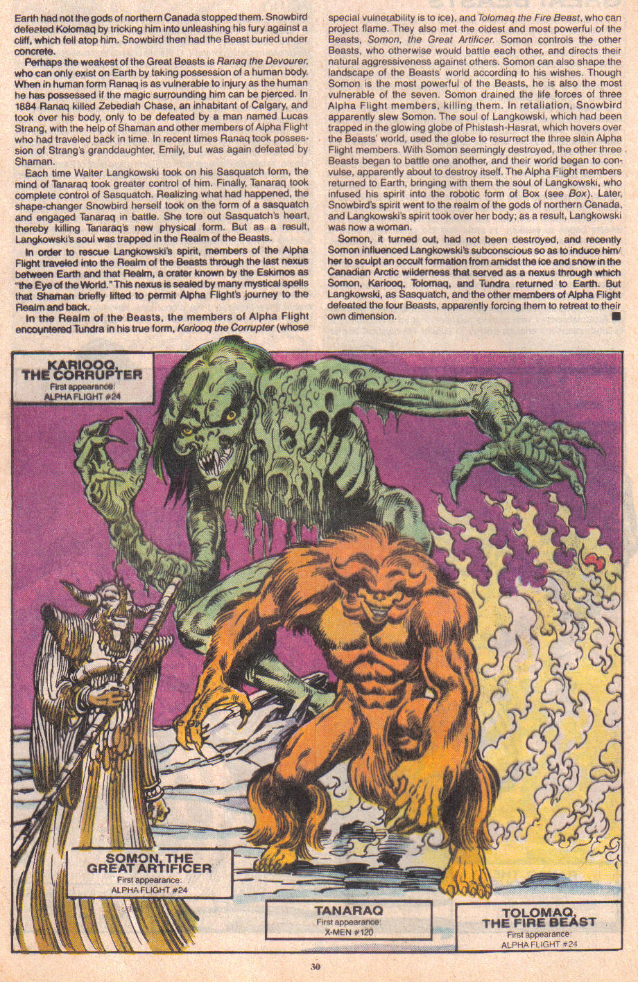 Read online The Official Handbook of the Marvel Universe: Update '89 comic -  Issue #3 - 32