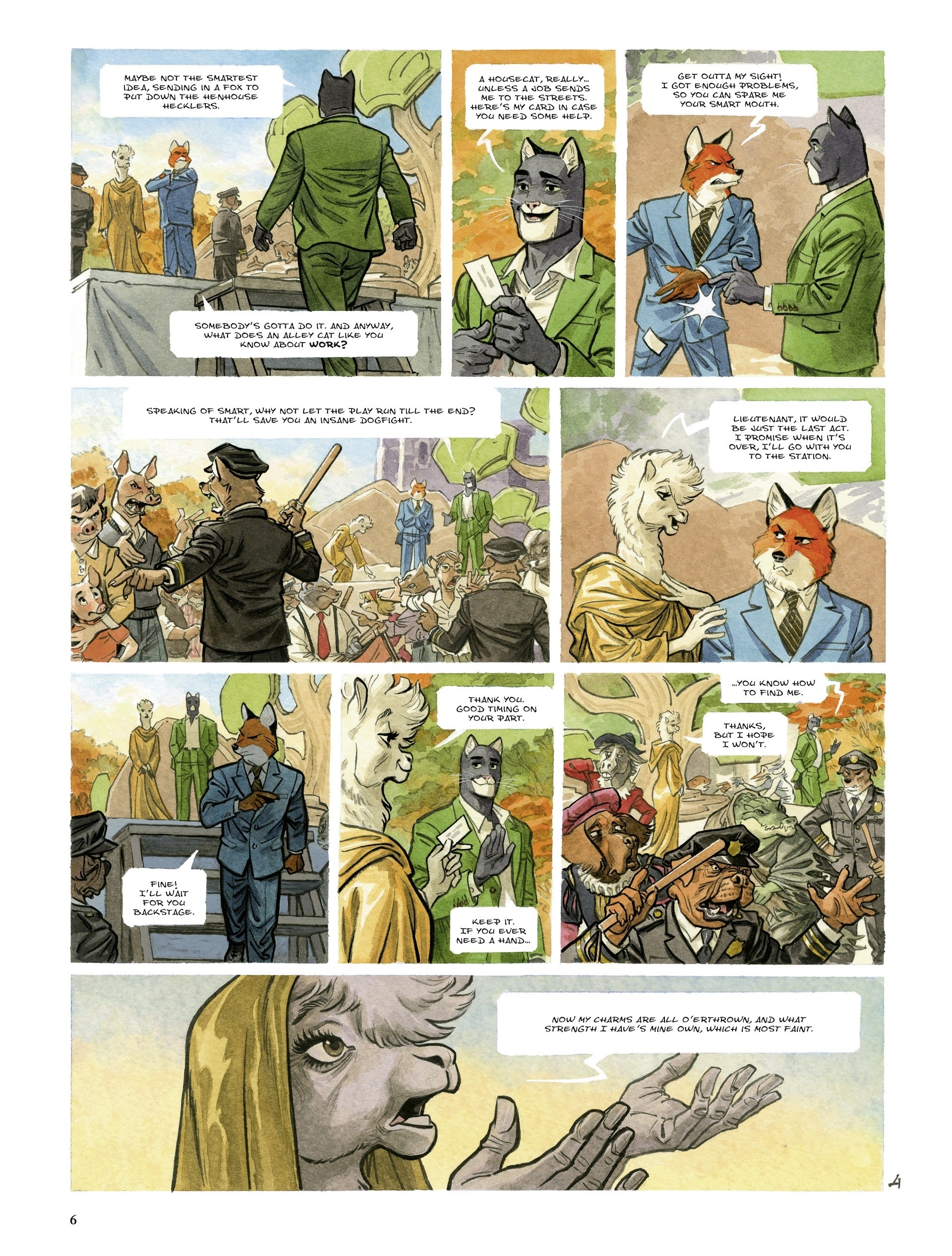 Read online Blacksad: They All Fall Down comic -  Issue #1 - 6