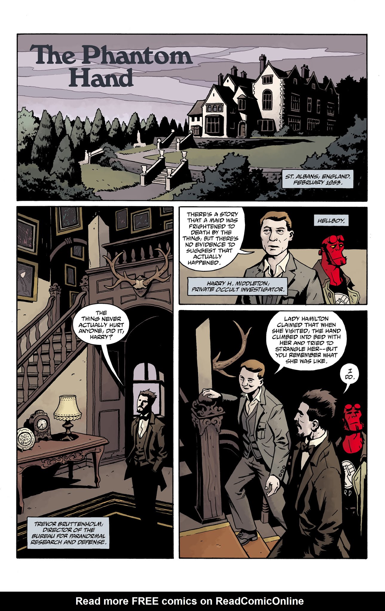 Read online Hellboy and the B.P.R.D.: 1953 - The Phantom Hand & the Kelpie comic -  Issue # Full - 3