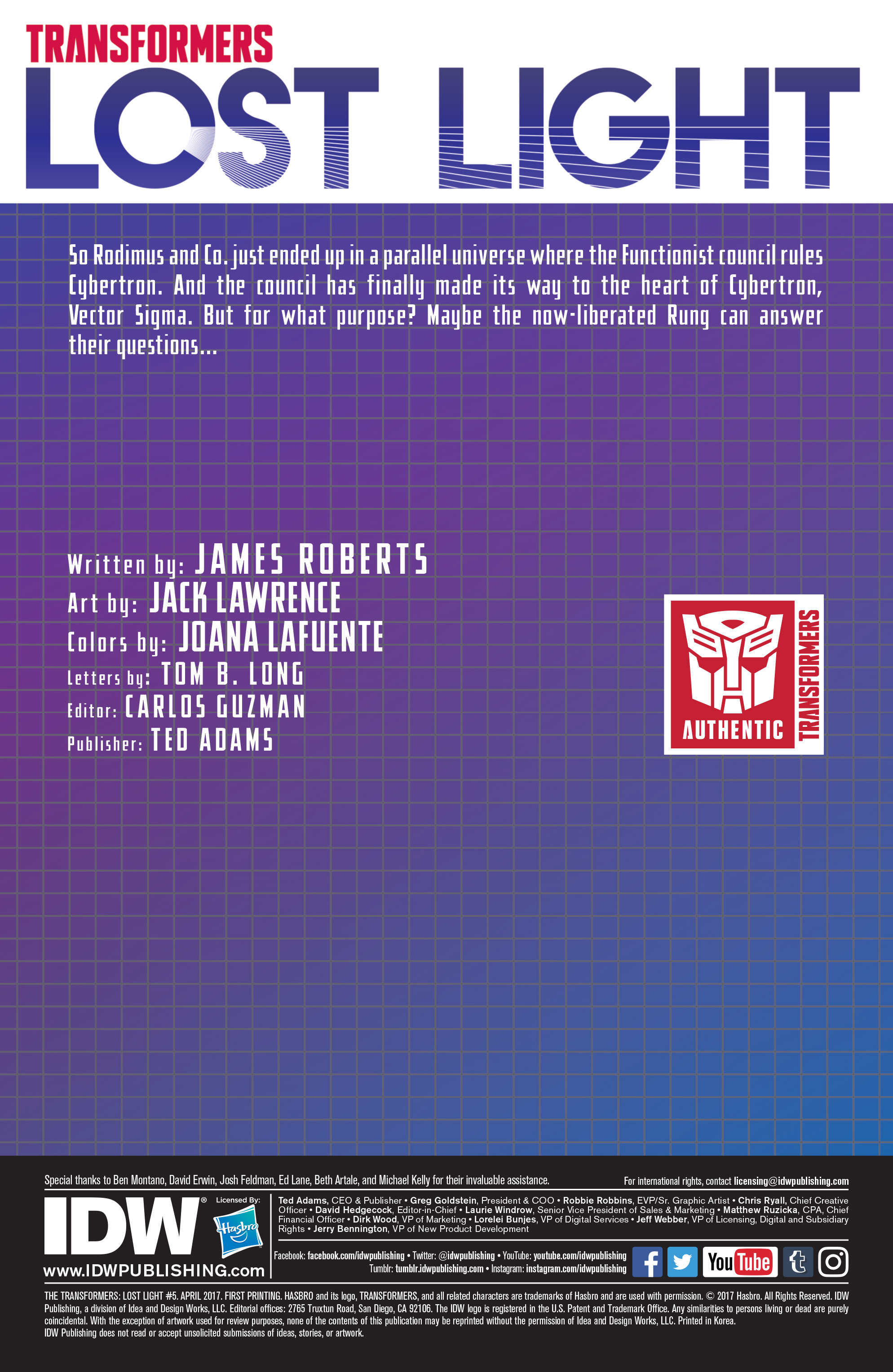 Read online Transformers: Lost Light comic -  Issue #5 - 2