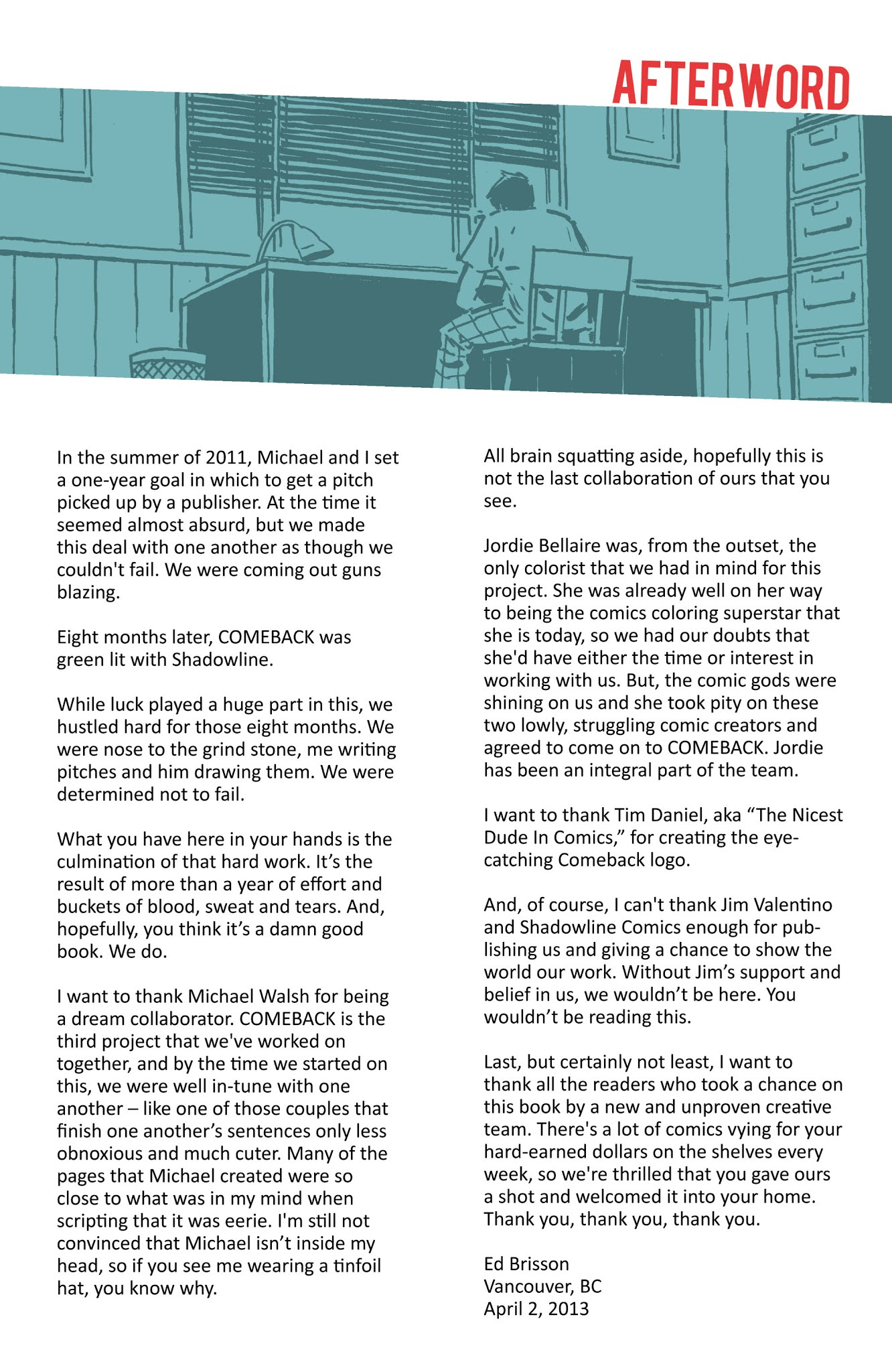 Read online Comeback comic -  Issue # _TPB - 135