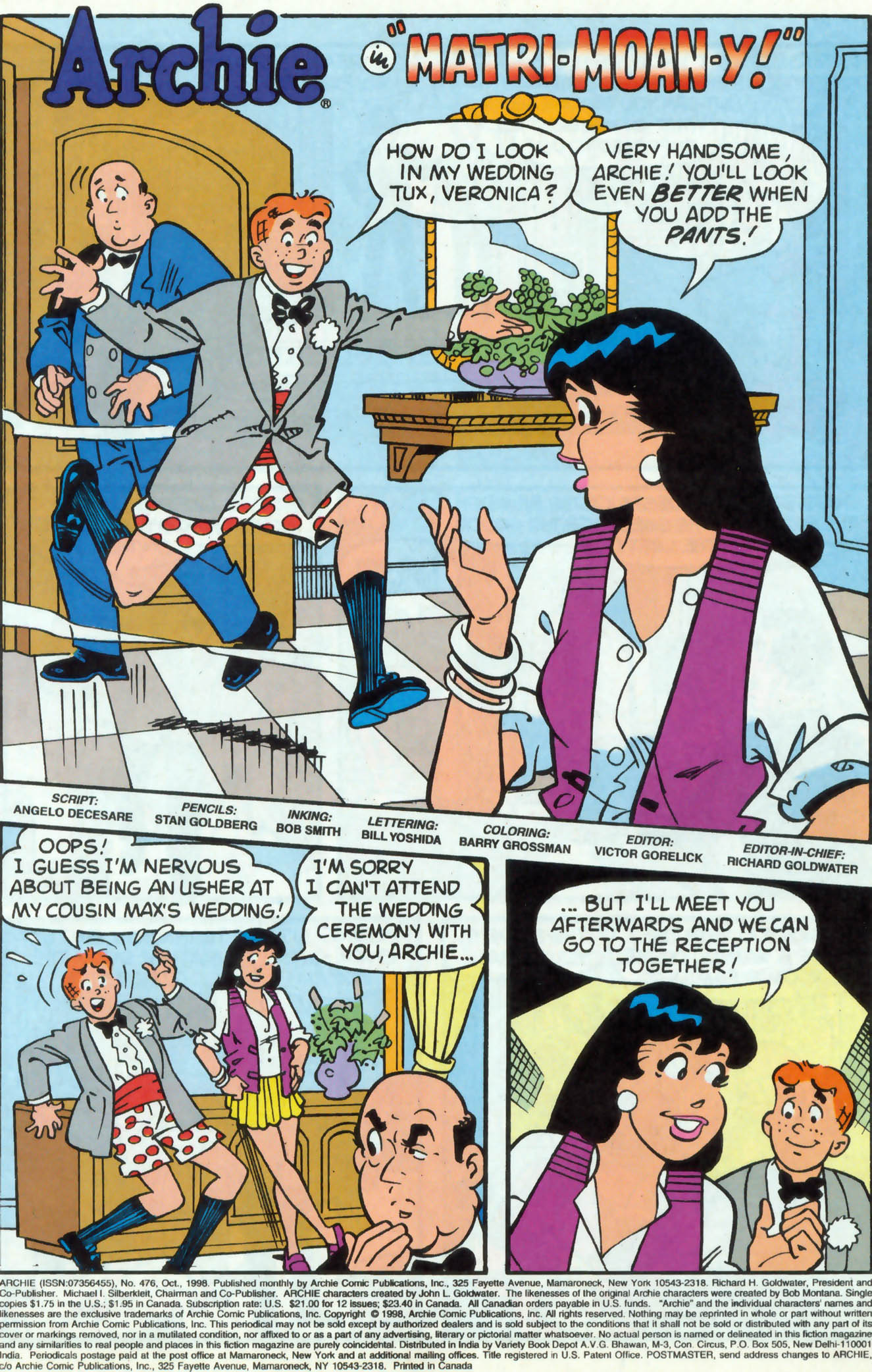 Read online Archie (1960) comic -  Issue #476 - 2