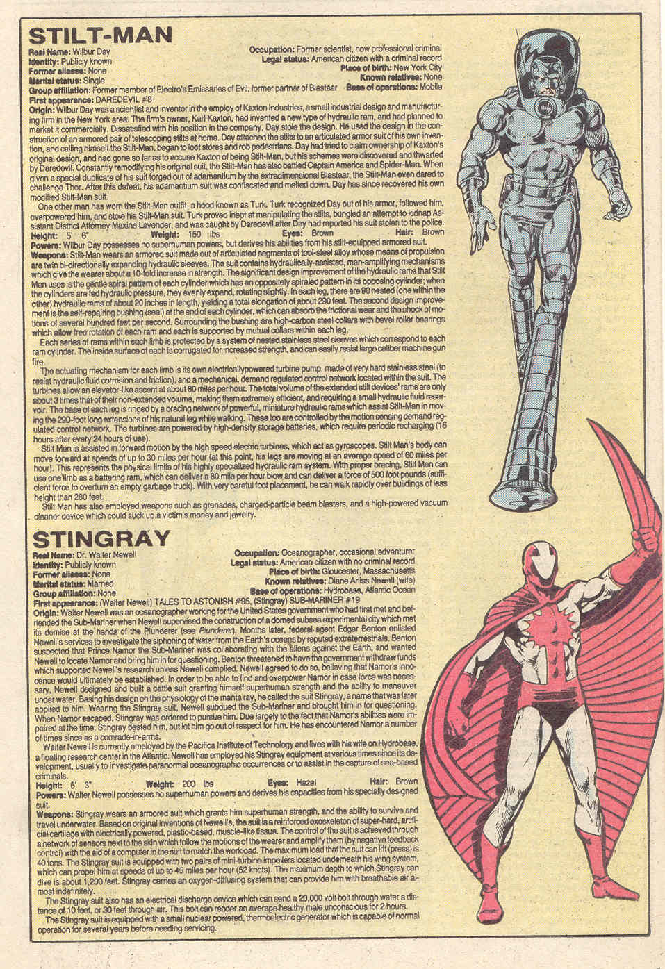 Read online The Official Handbook of the Marvel Universe comic -  Issue #10 - 28